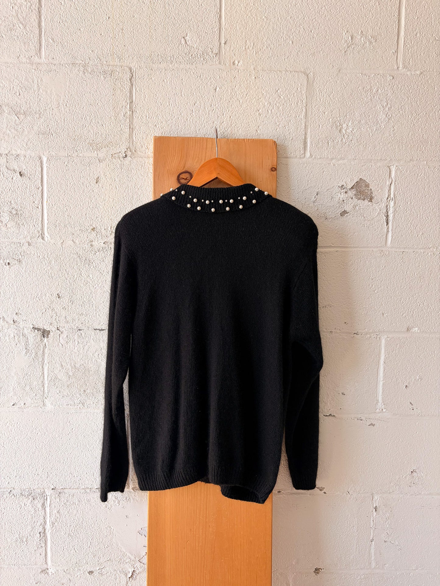 Vtg Beaded Angora Cardigan : M