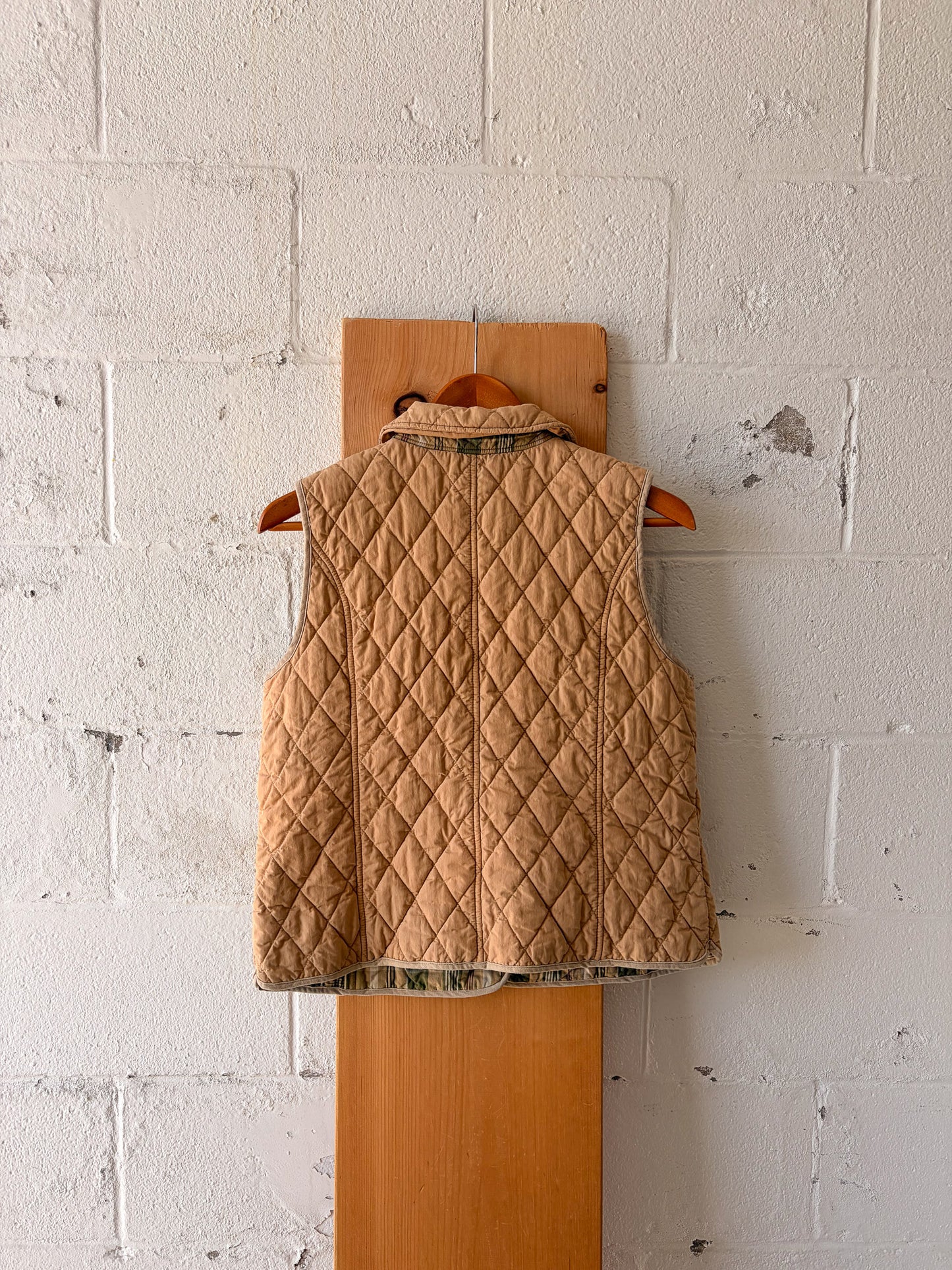 L.L Bean Tan Quilted Vest : PM