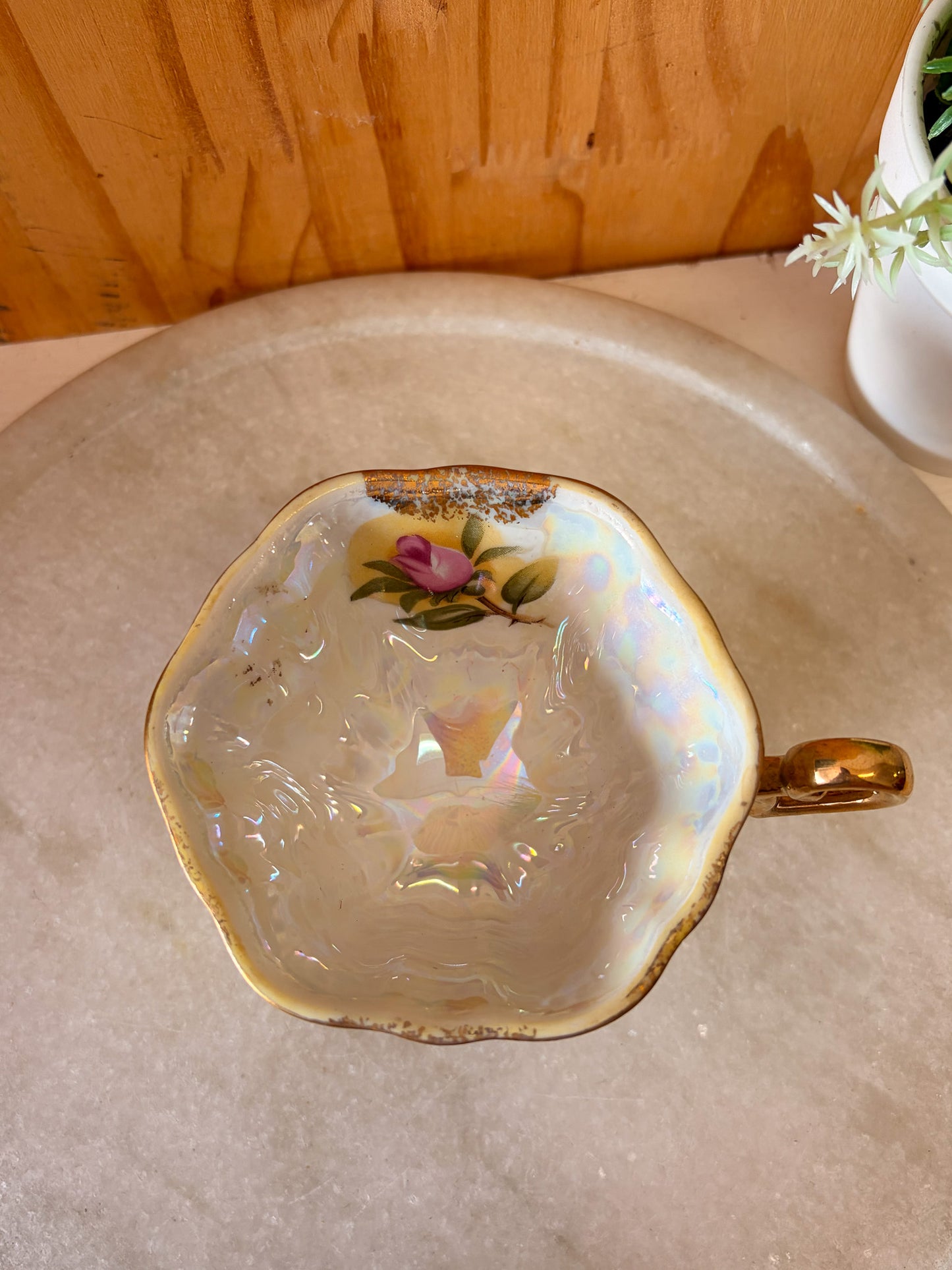 Vtg Floral Teacup
