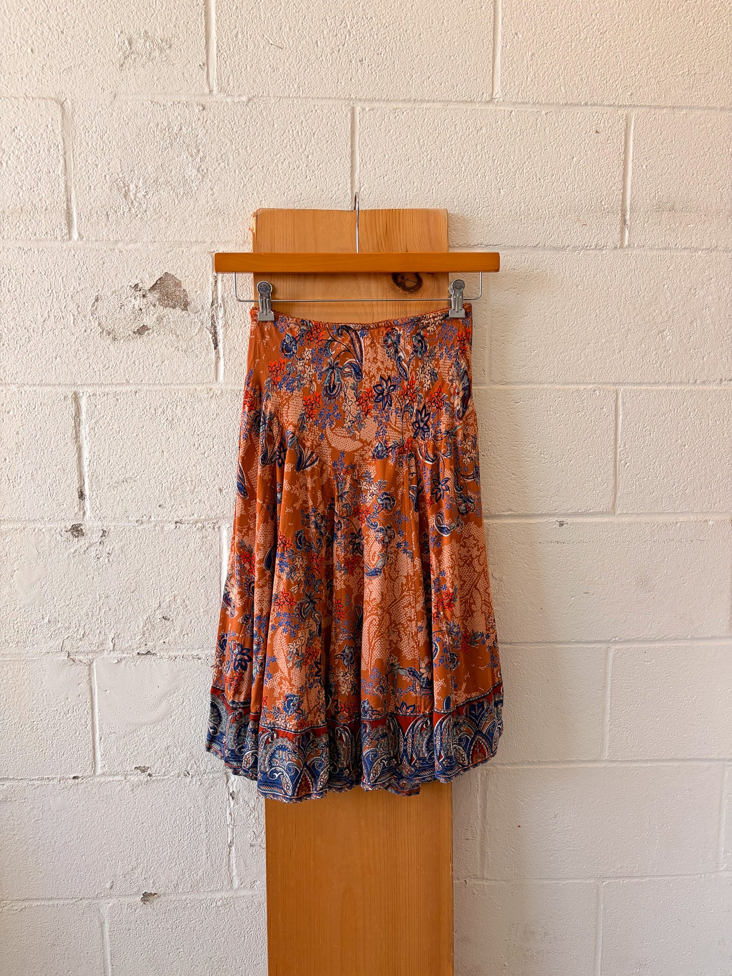 Back In The Saddle Paisley Skirt : M