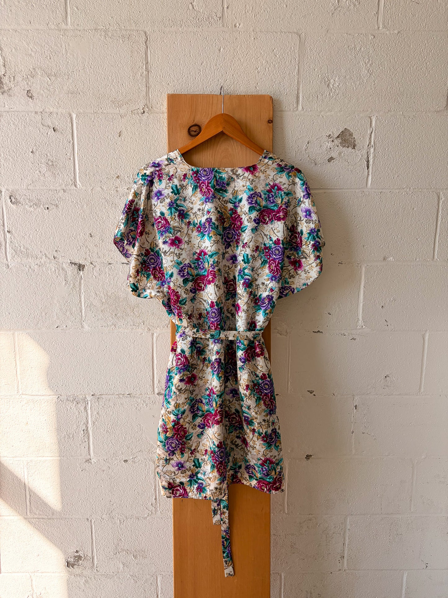Vtg Floral Pajama Set : L