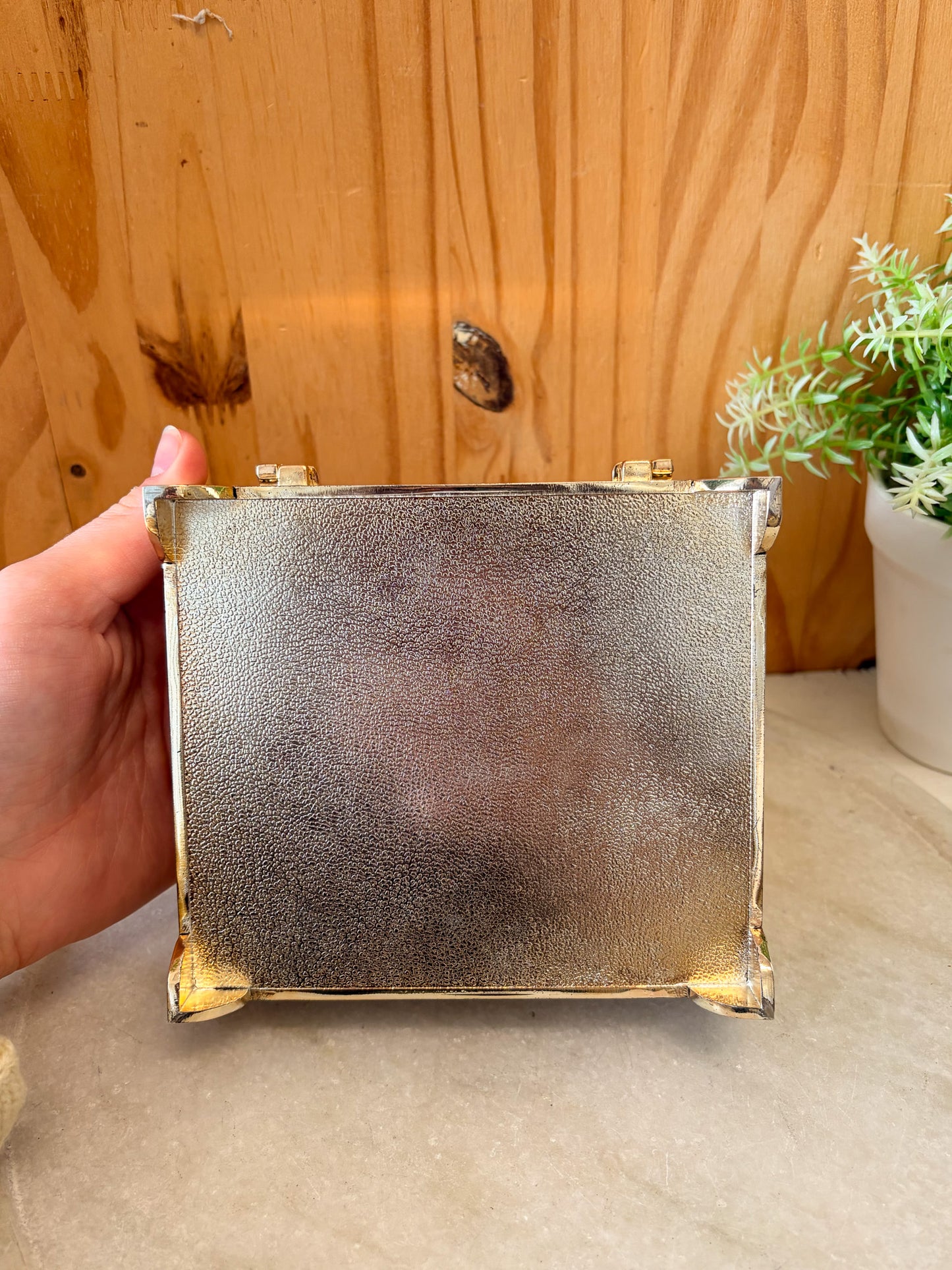 Etched Silver Jewelry Box (Local Pick Up Only)