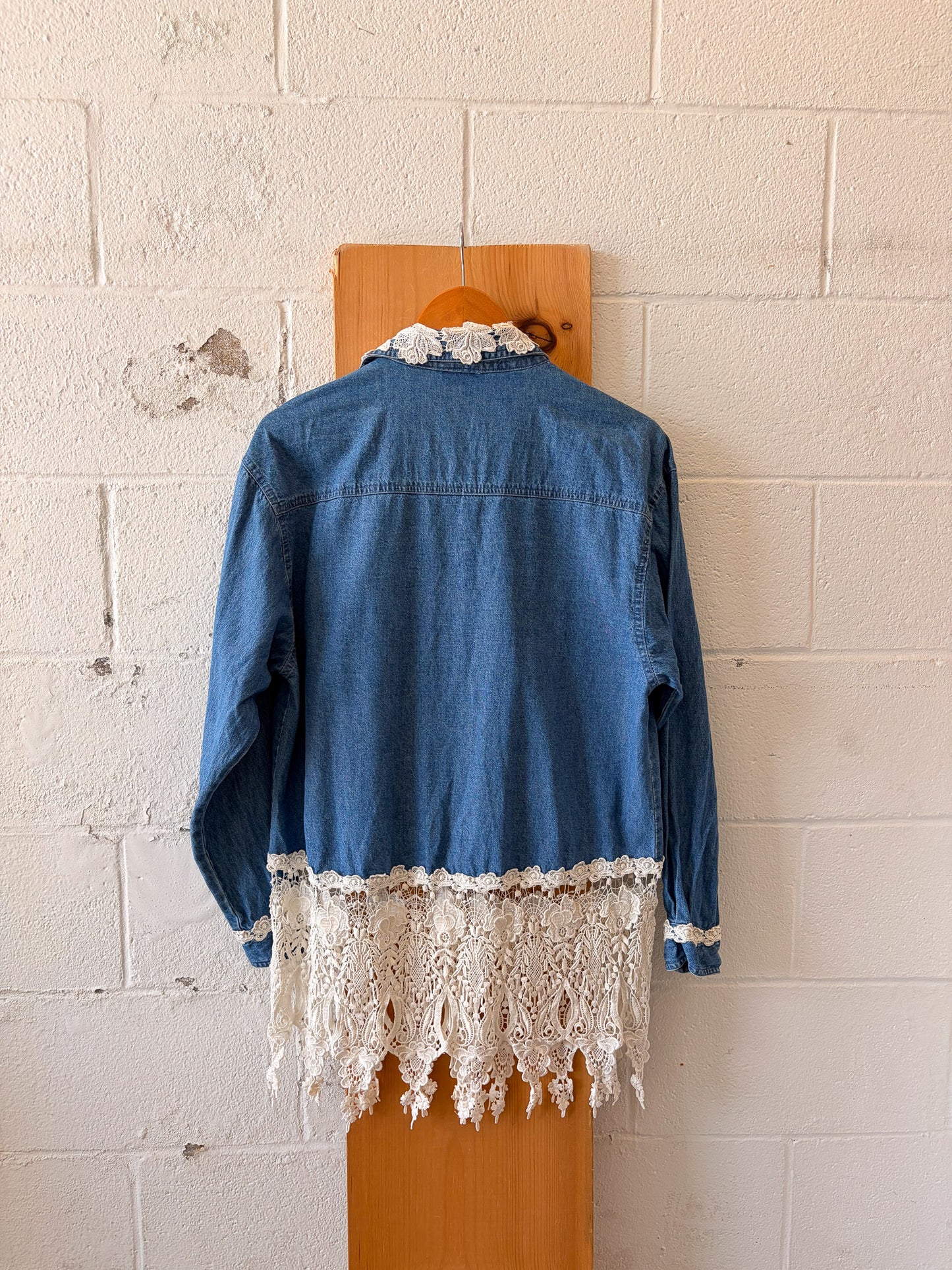 Lacey Denim Top : M