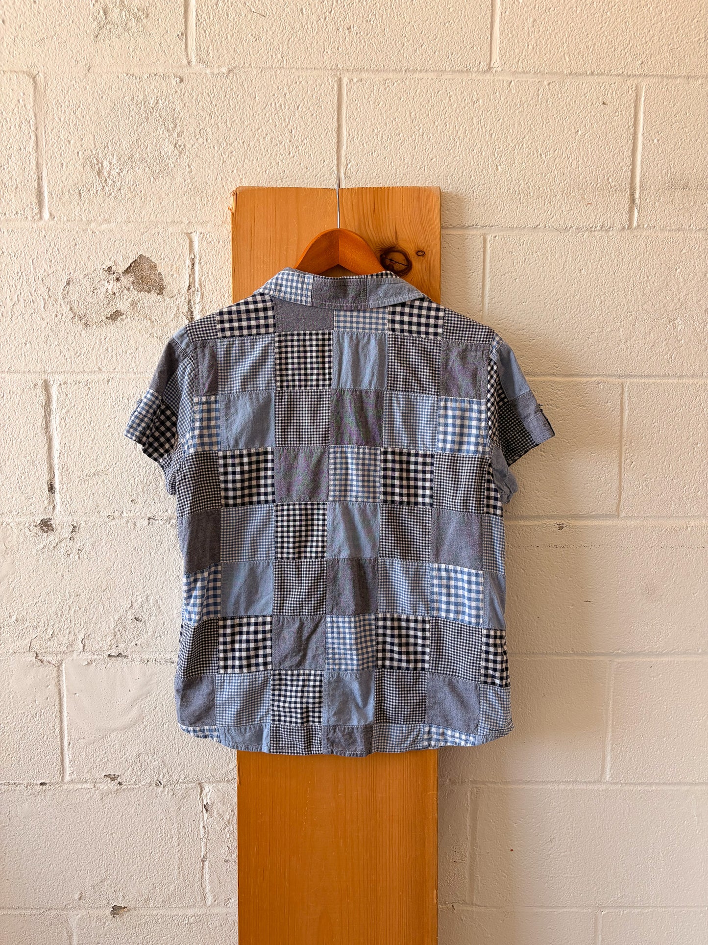 Patchwork Button Up : M