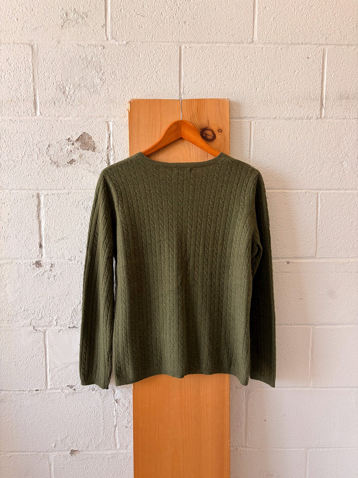 Olive Green Cardigan : L