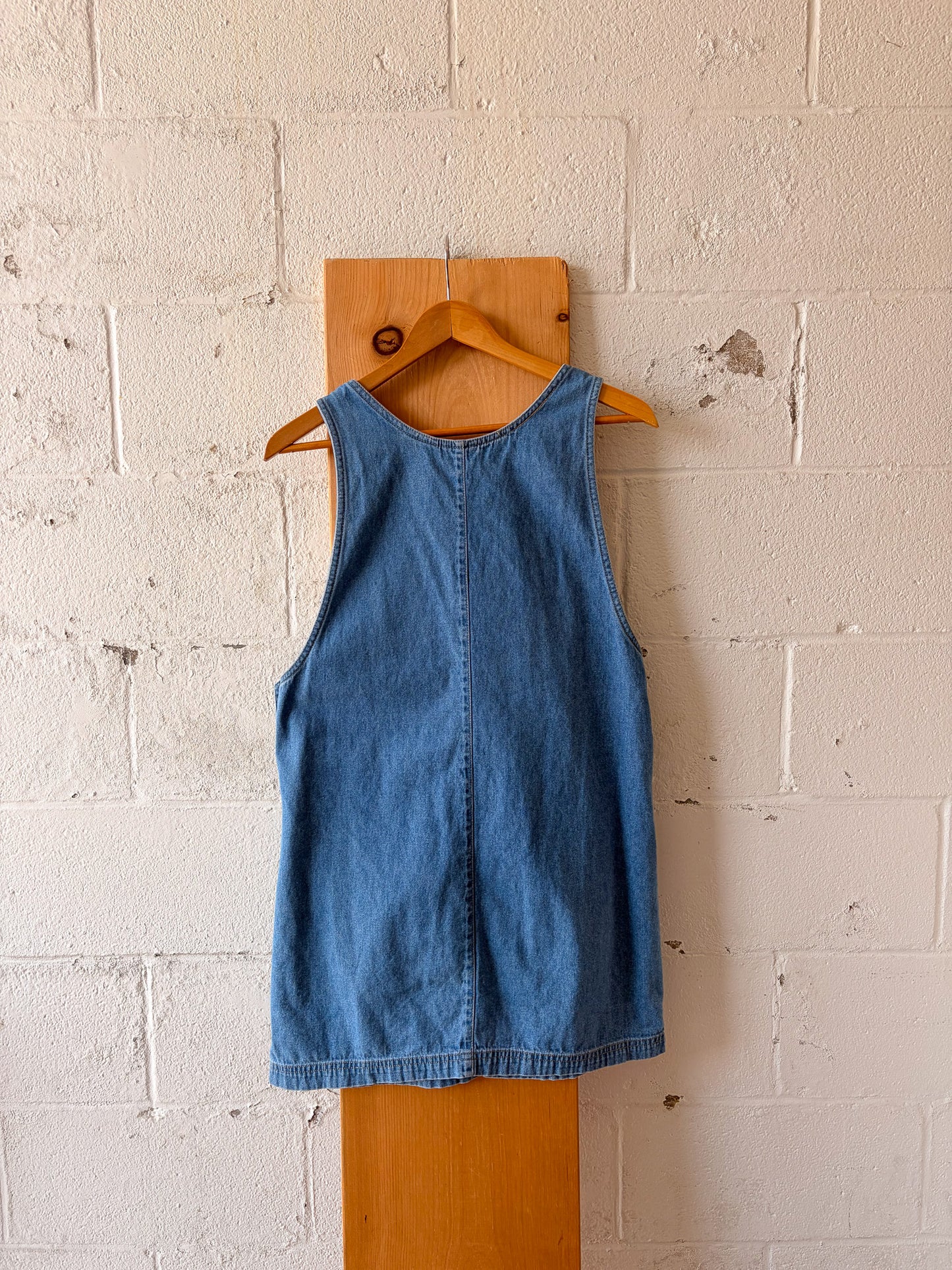 Vtg Denim Jumper : M