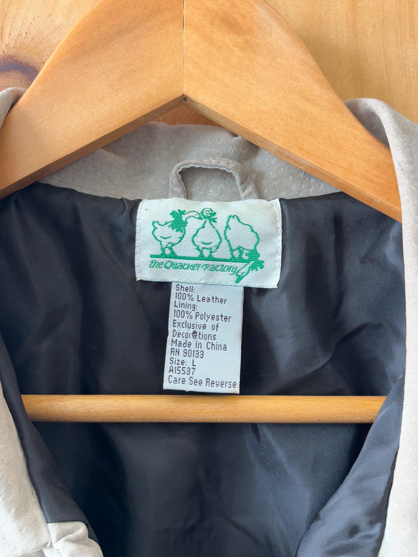 Vtg Equestrian Leather Jacket : Wms L
