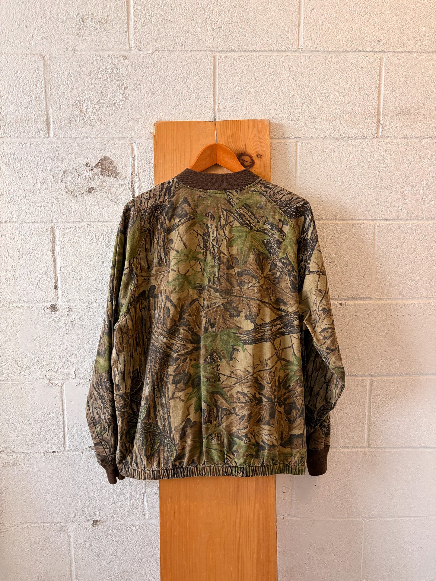 Vtg Camo Bomber Jacket : XL