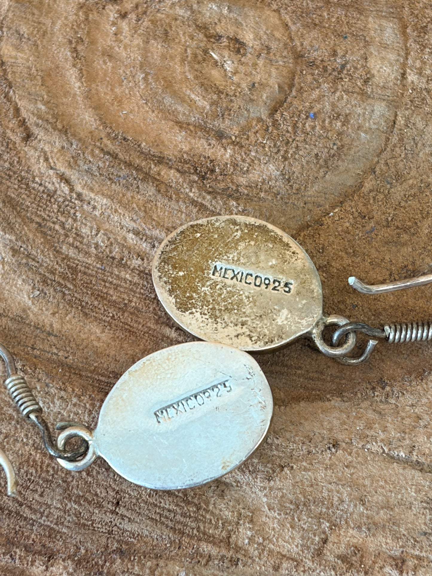 Mexico 925 Silver & Blue Earrings