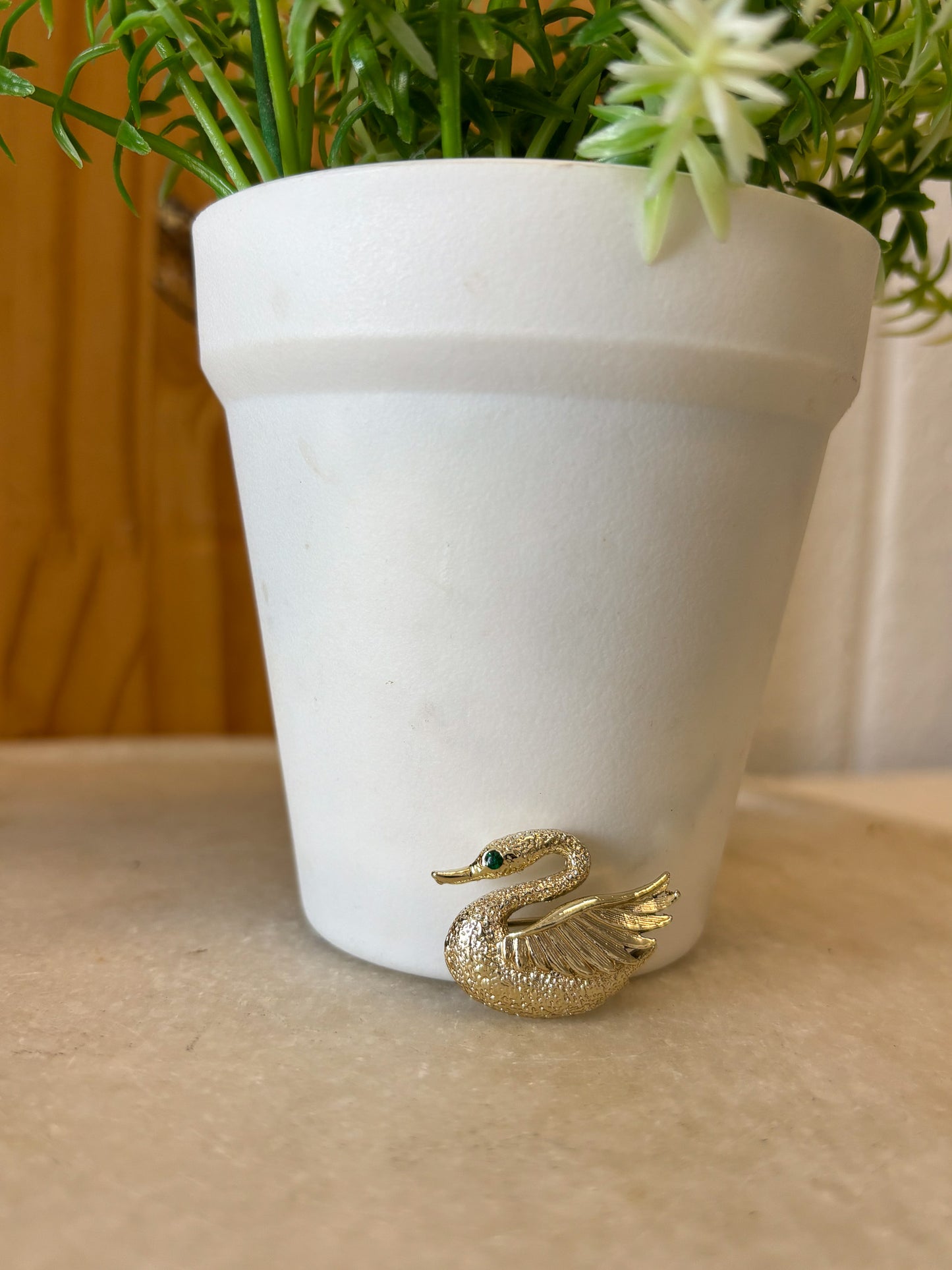 Pair of Vtg Swan Pins