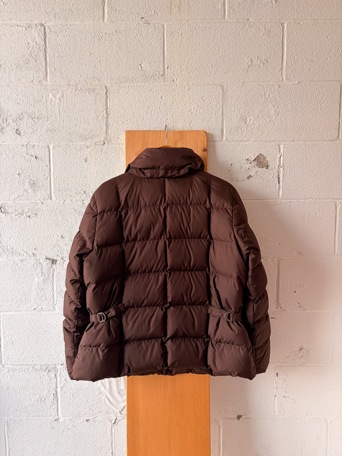 Brown Eddie Bauer Goose Down Puffer Coat : XL