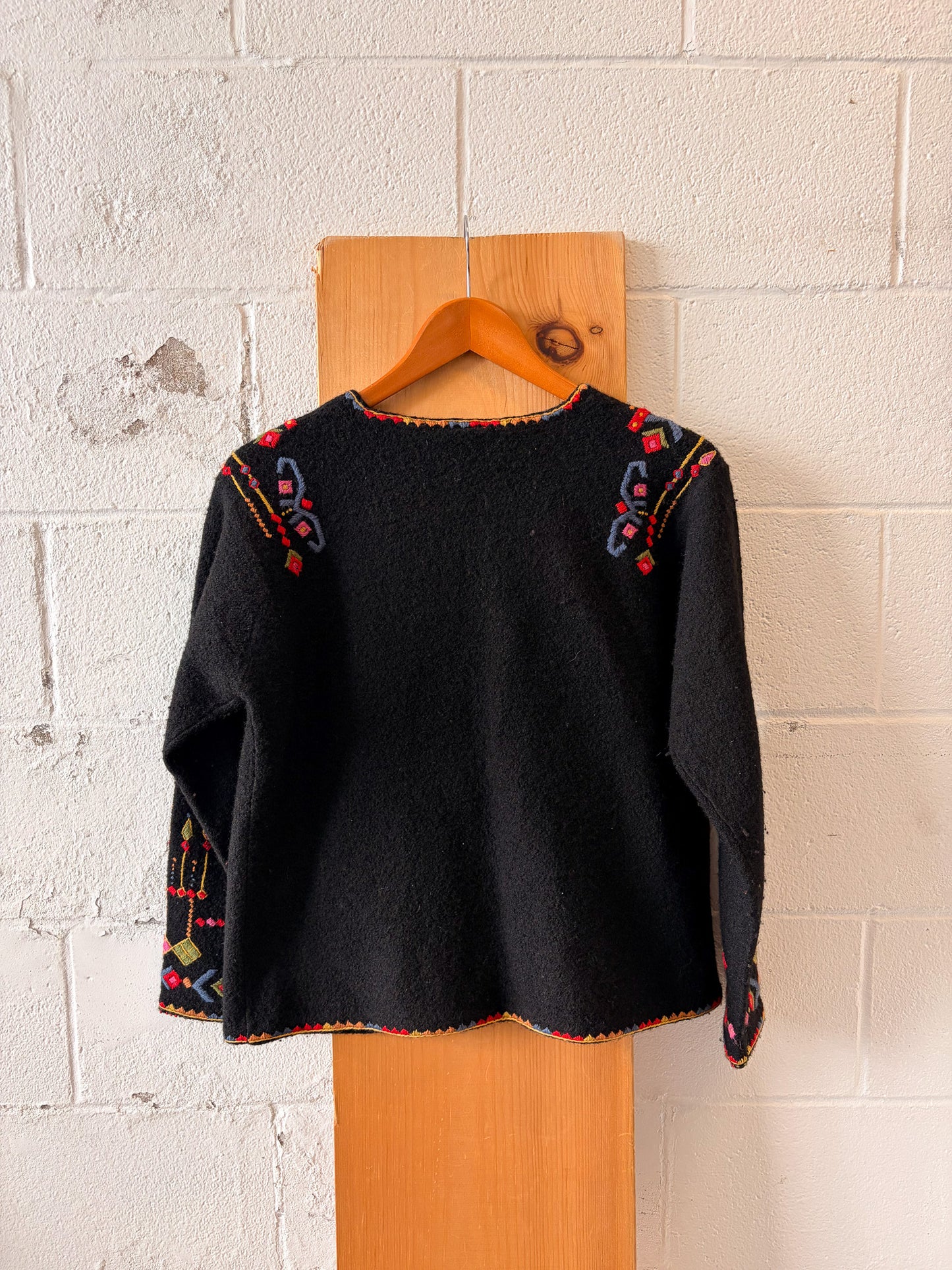 Vtg Vrikke Norwegian Wool Cardigan : S