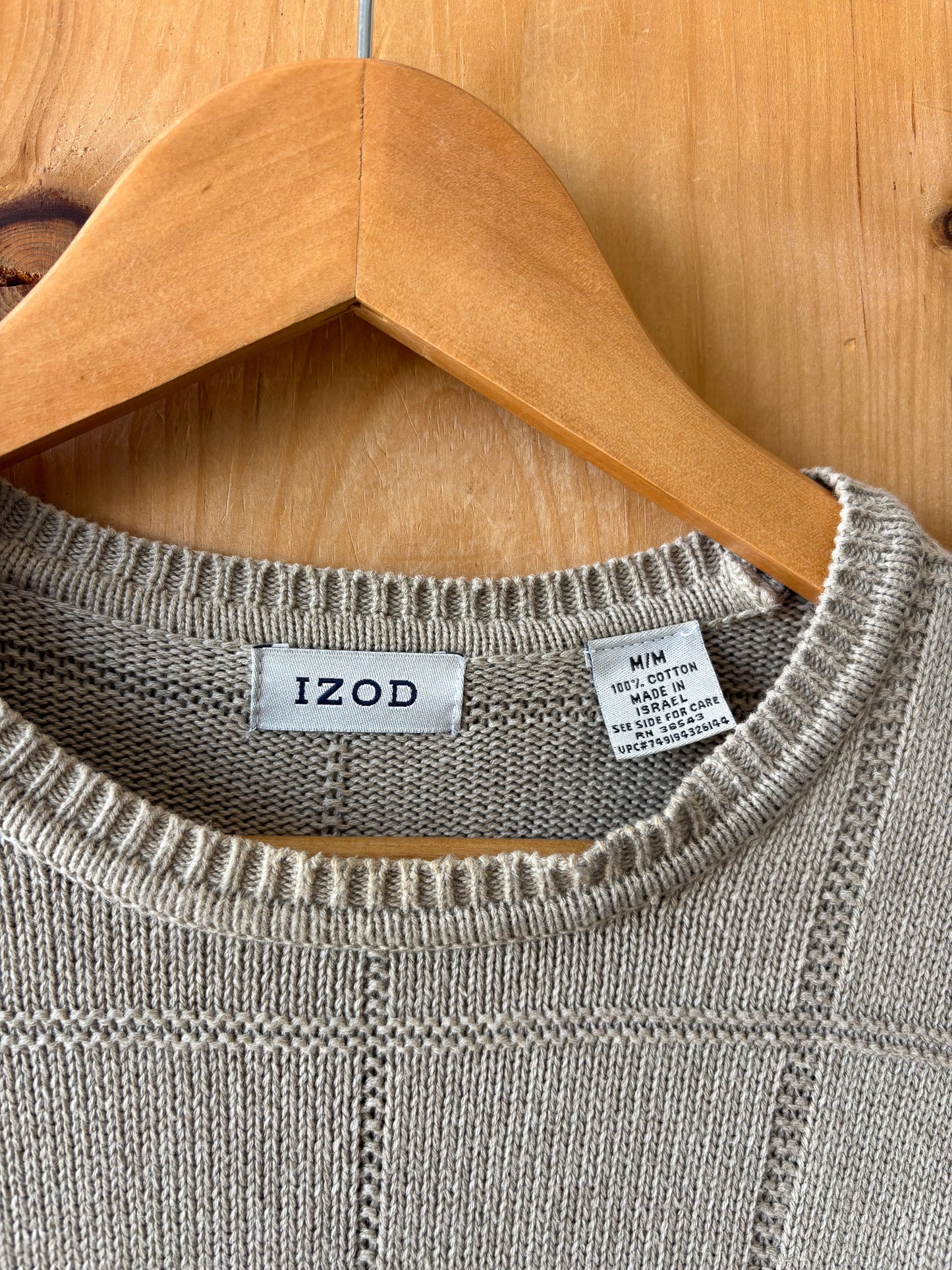 Oatmeal IZOD Sweater : M