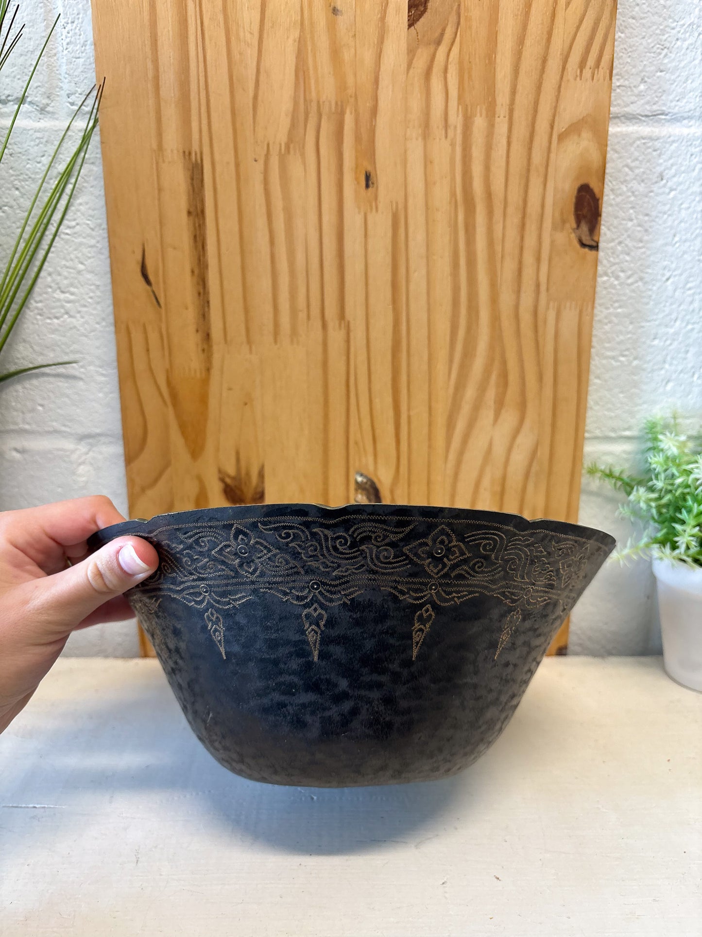 Vtg Brass Thailand Bowl (Local Pick Up Only)
