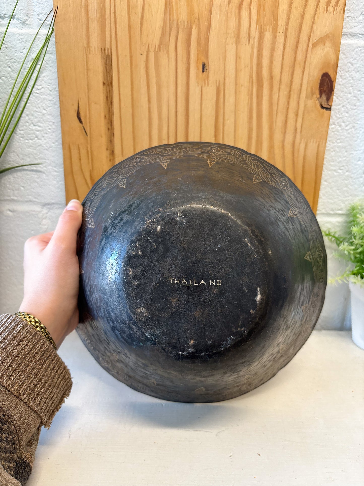 Vtg Brass Thailand Bowl (Local Pick Up Only)