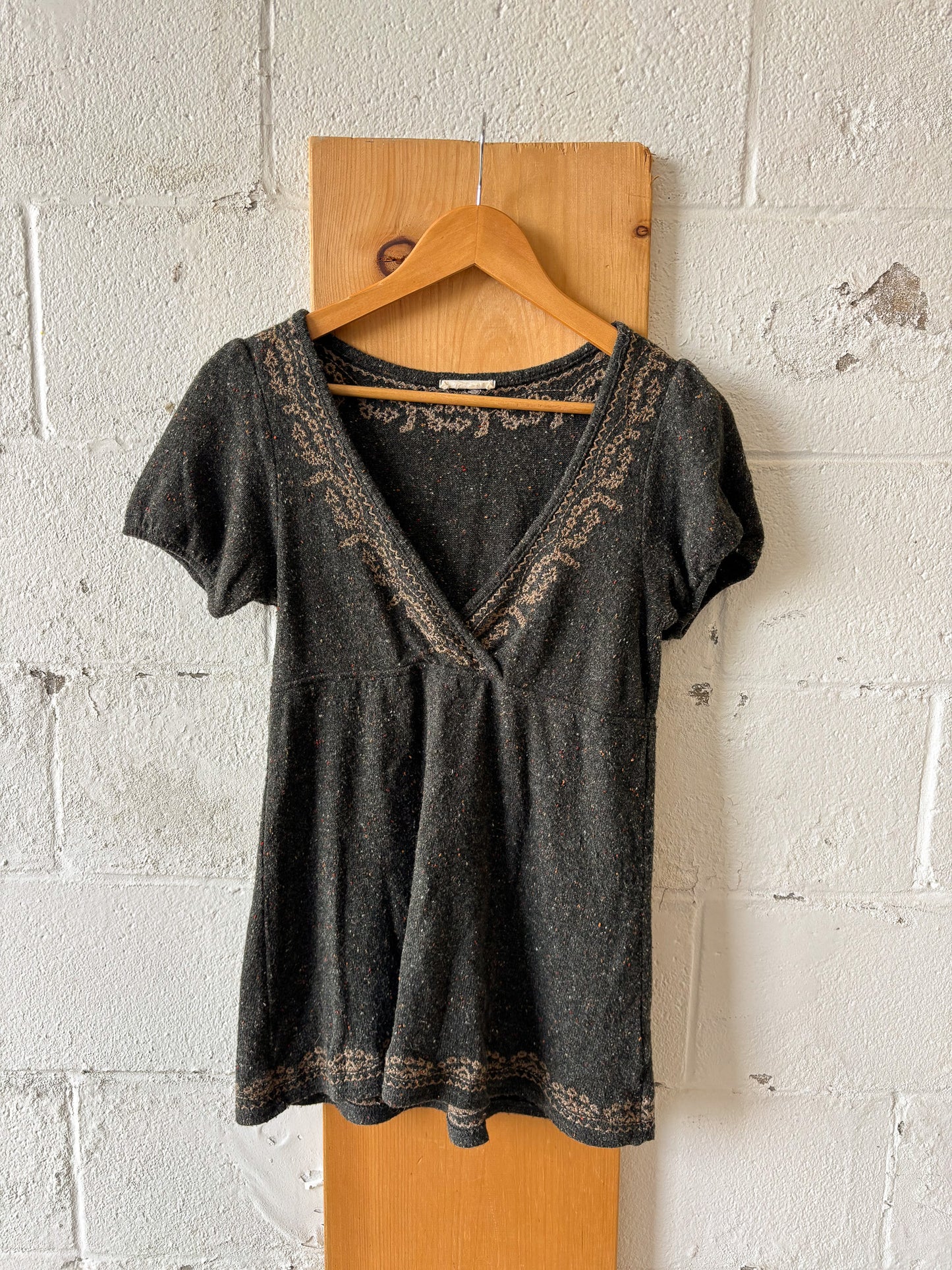 Speckled Knit Tee : S/M