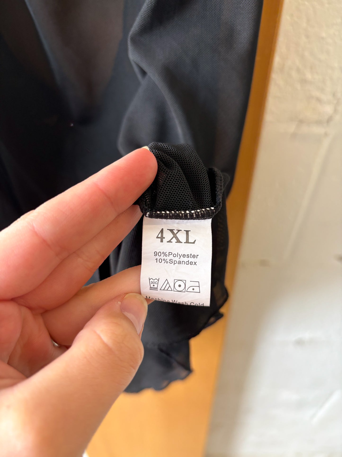Sheer Black Halter Slip : L