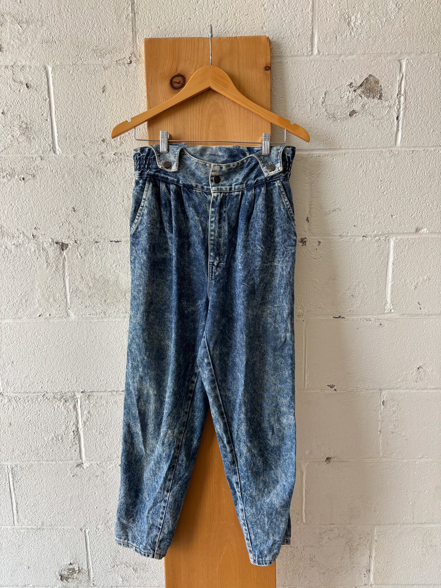 Vtg Acid Wash Jeans : 30” W