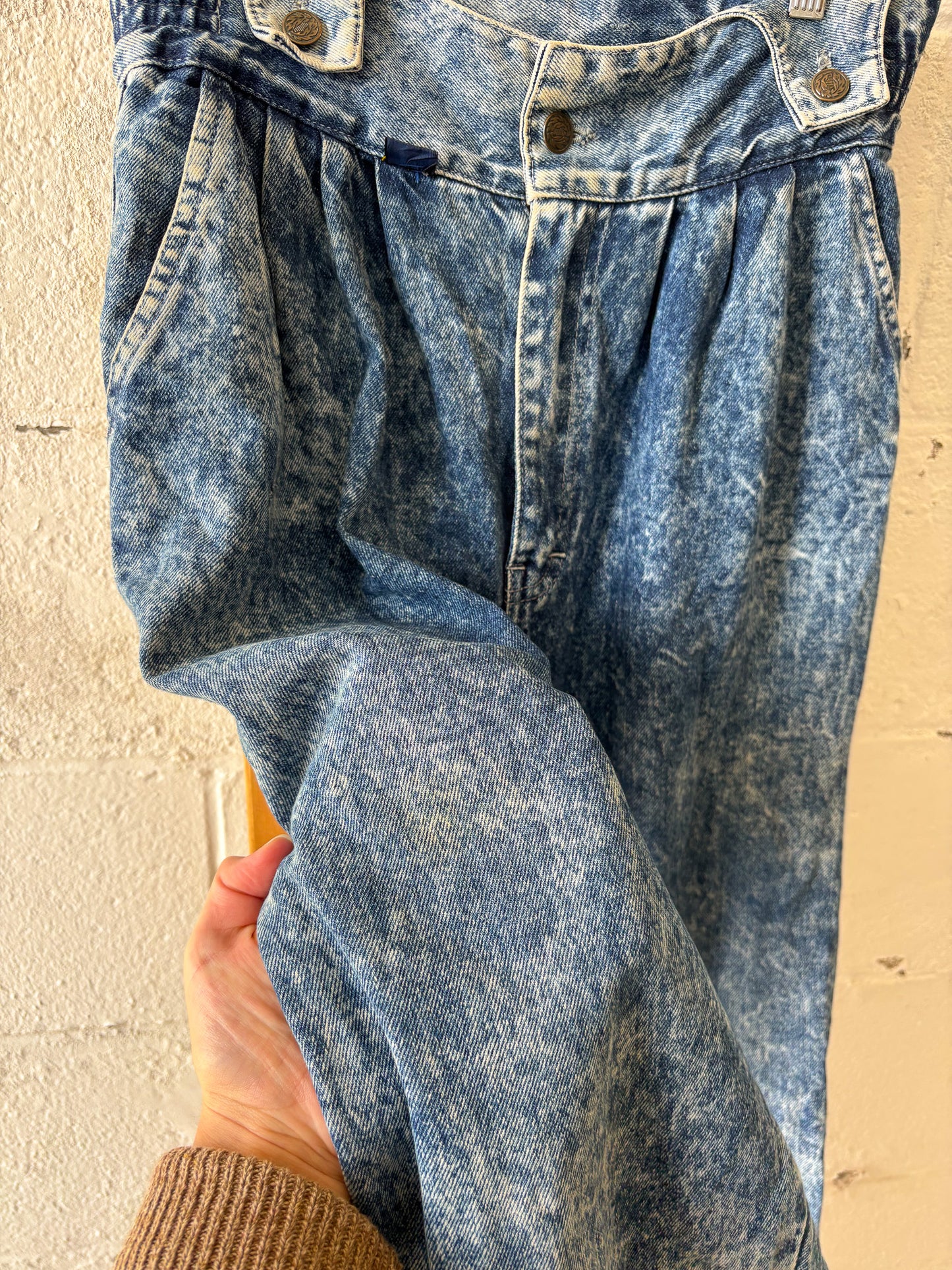 Vtg Acid Wash Jeans : 30” W