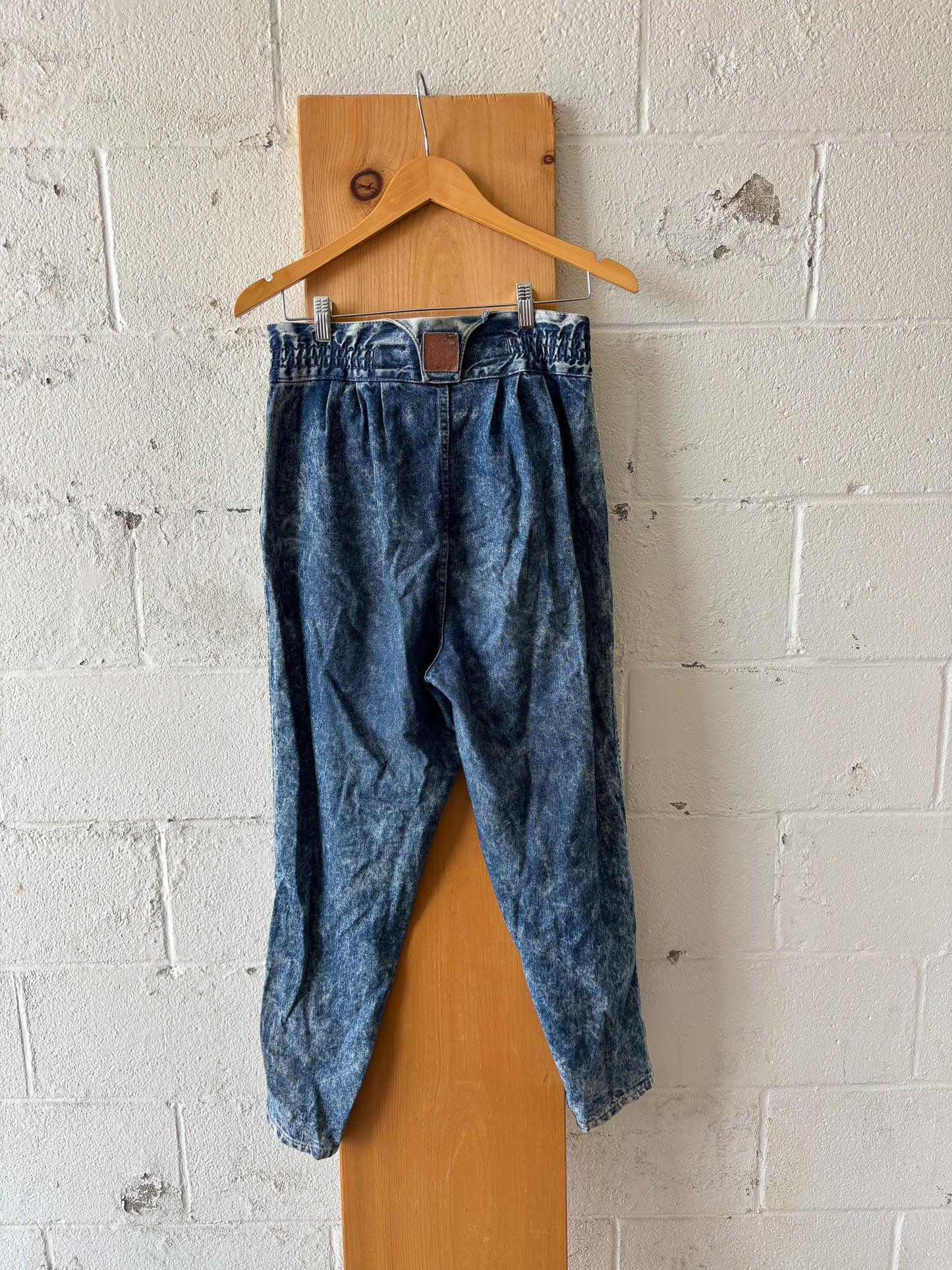Vtg Acid Wash Jeans : 30” W