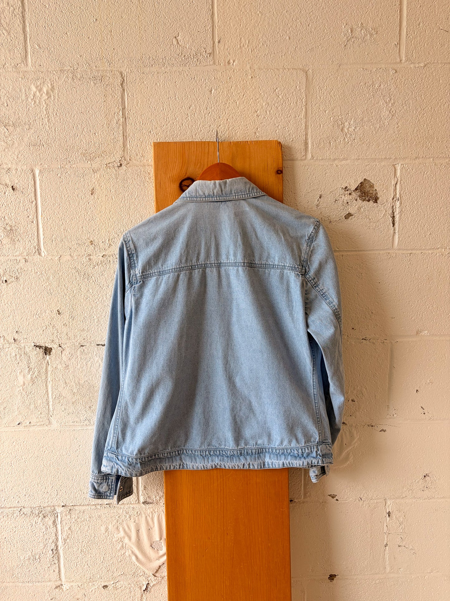 Beaded Heart Denim Jacket : S (As Is)