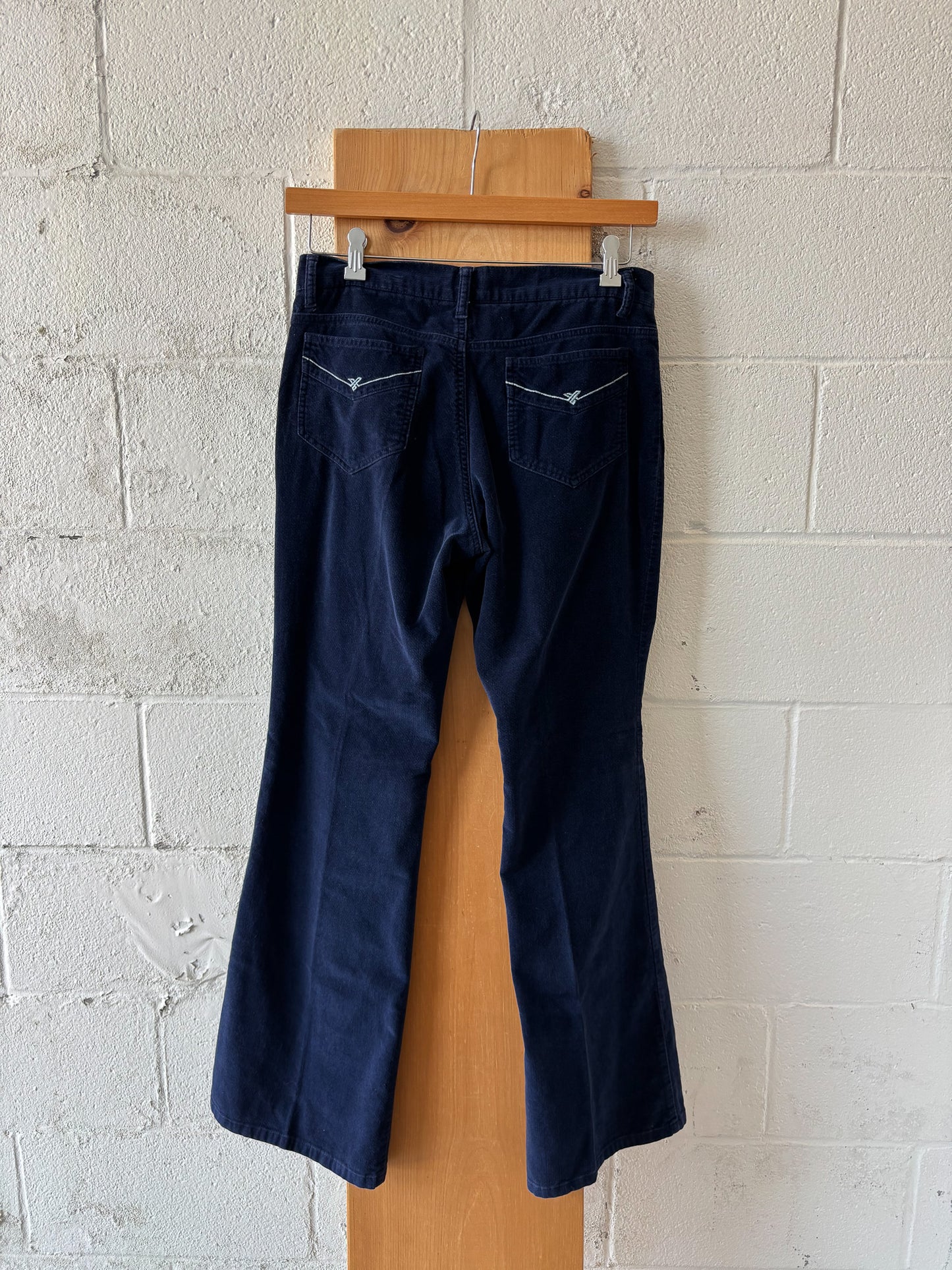Vtg Navy Blue Tilt Pants : Jrs 9
