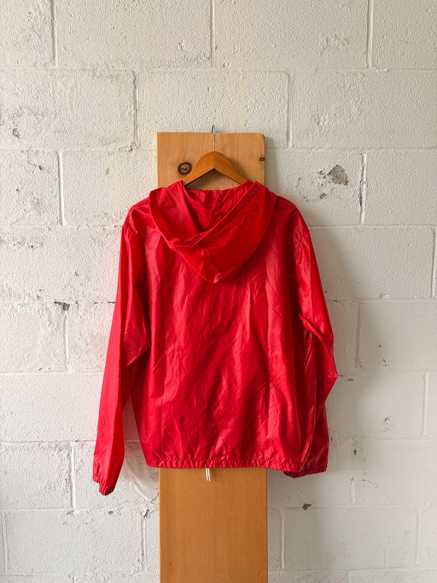 Vtg "The Fox" Red Windbreaker : L