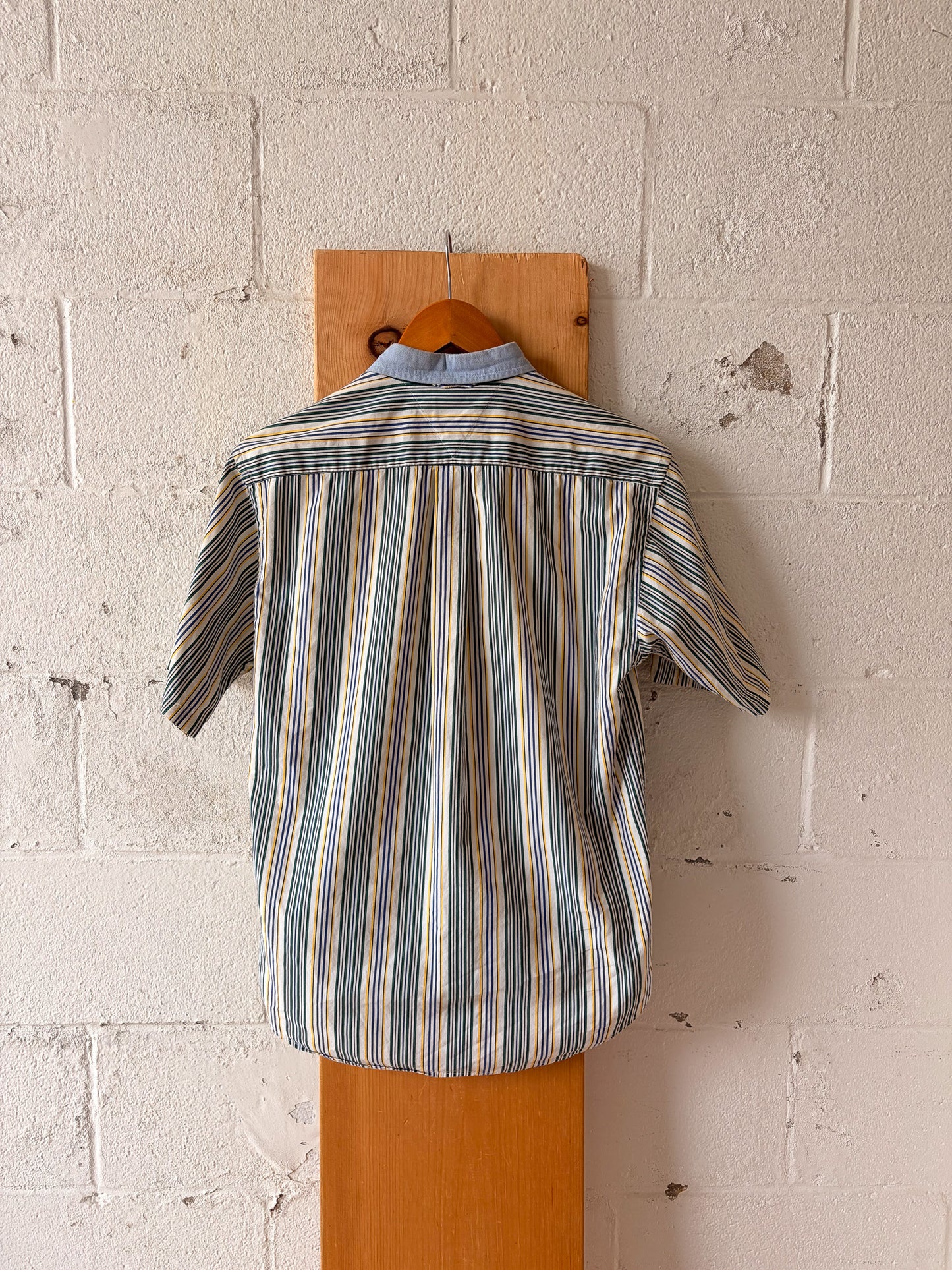 Vtg Striped Tommy Hilfiger Button Up : L