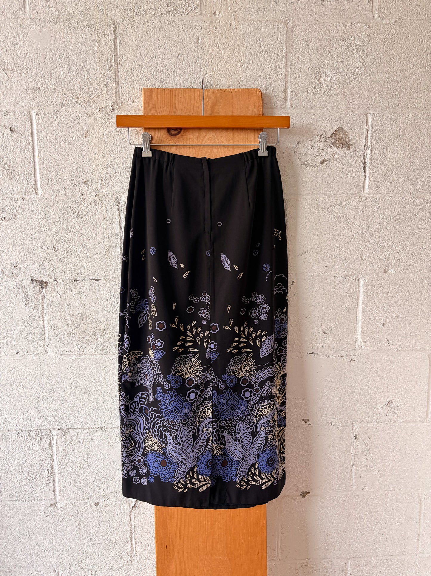 Vtg Long Floral Skirt : M