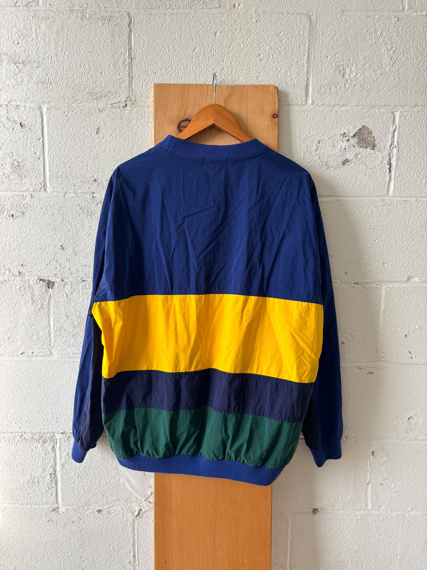Vtg Izod Colorblock Pullover : L
