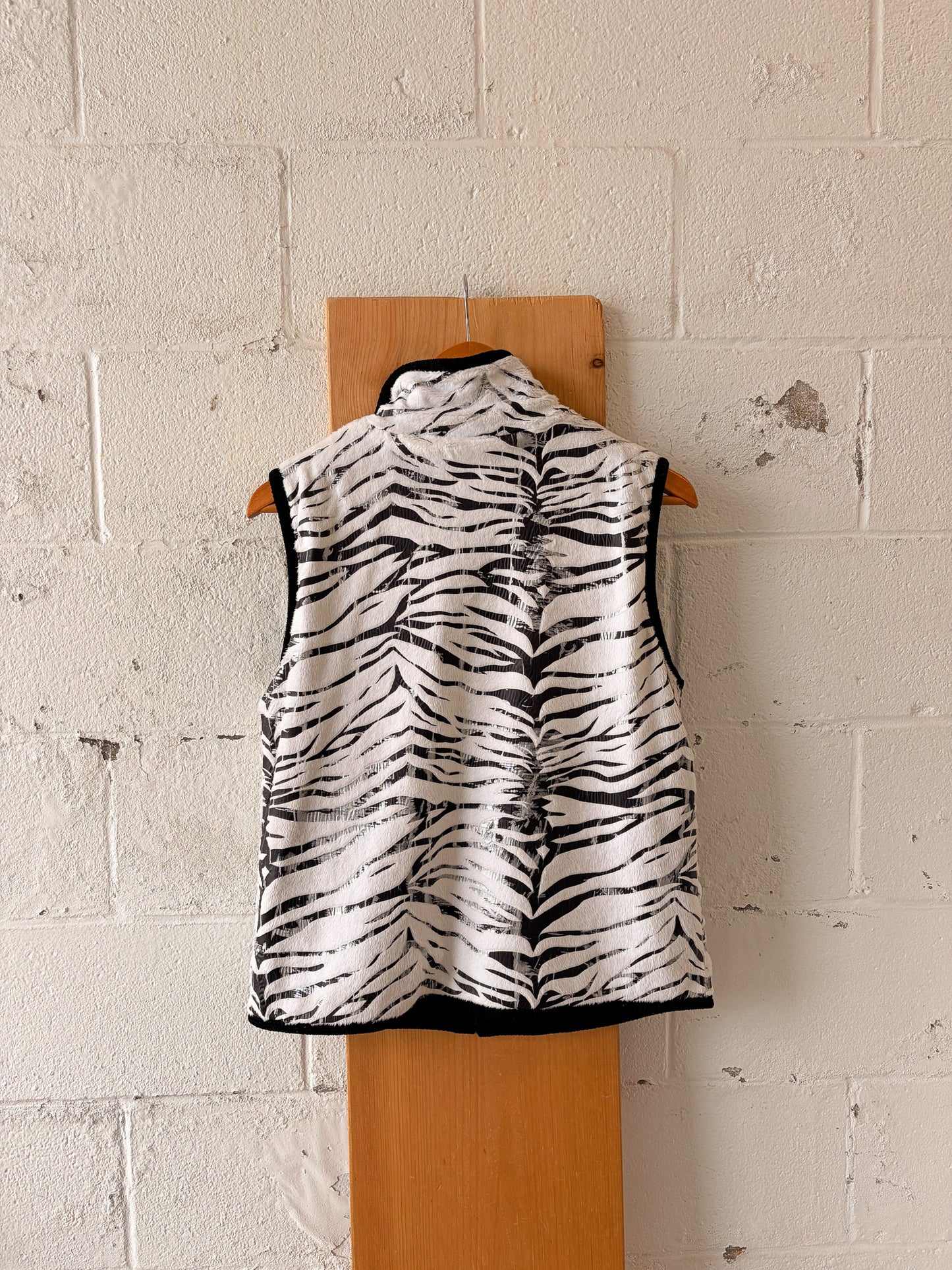 Zebra Print Vest : M