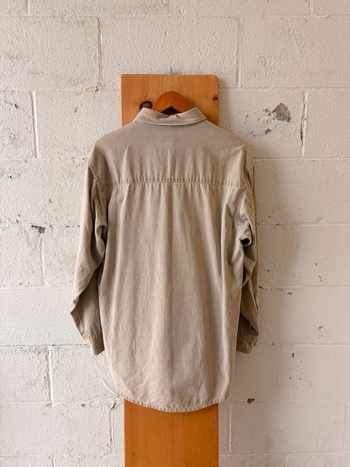 Tan Honey Bee & Bear Button Up : M