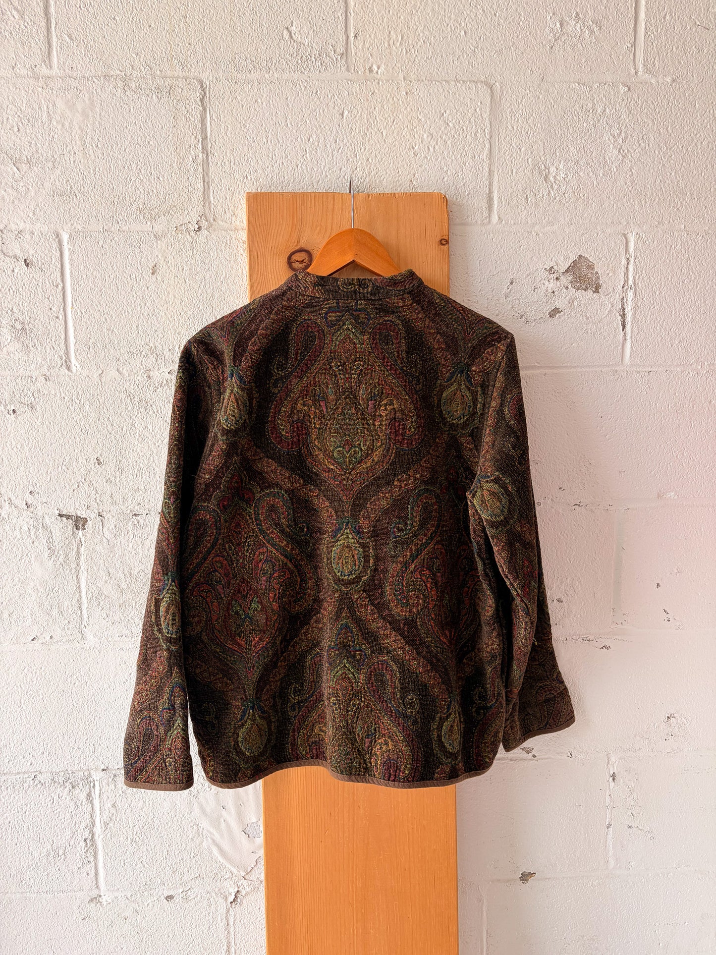 Vtg Flashback Tapestry Tassel Jacket : L