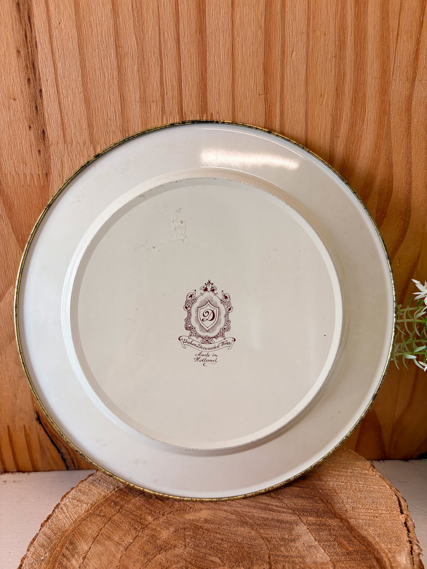Vtg Daher Made In Holland Tin Plates