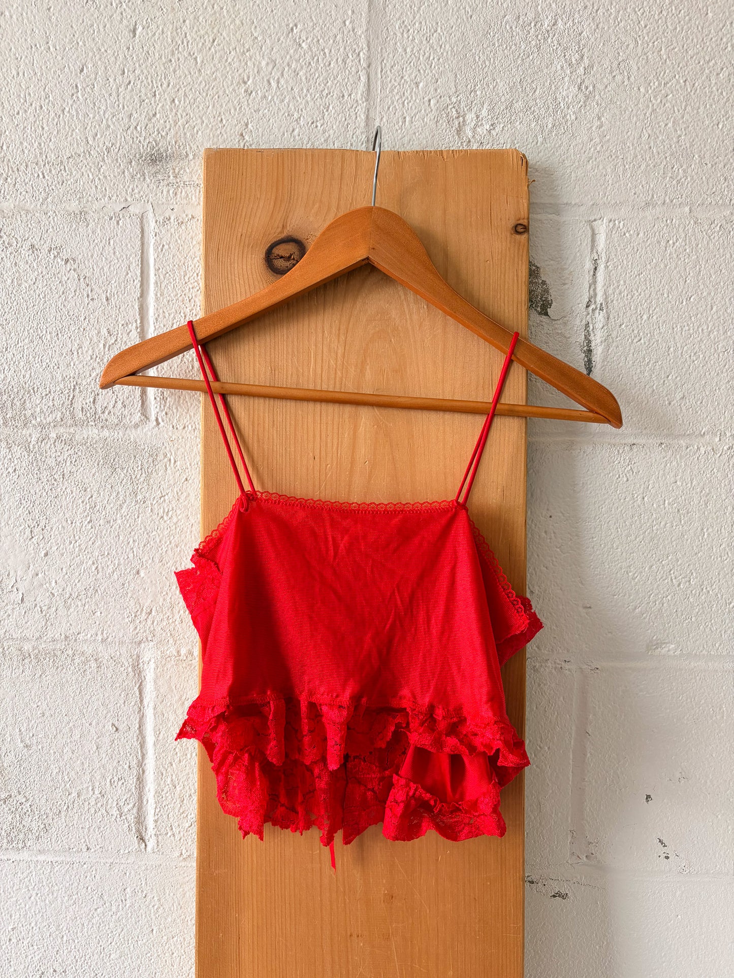 Little Red Front Tie Lace Set : S/M
