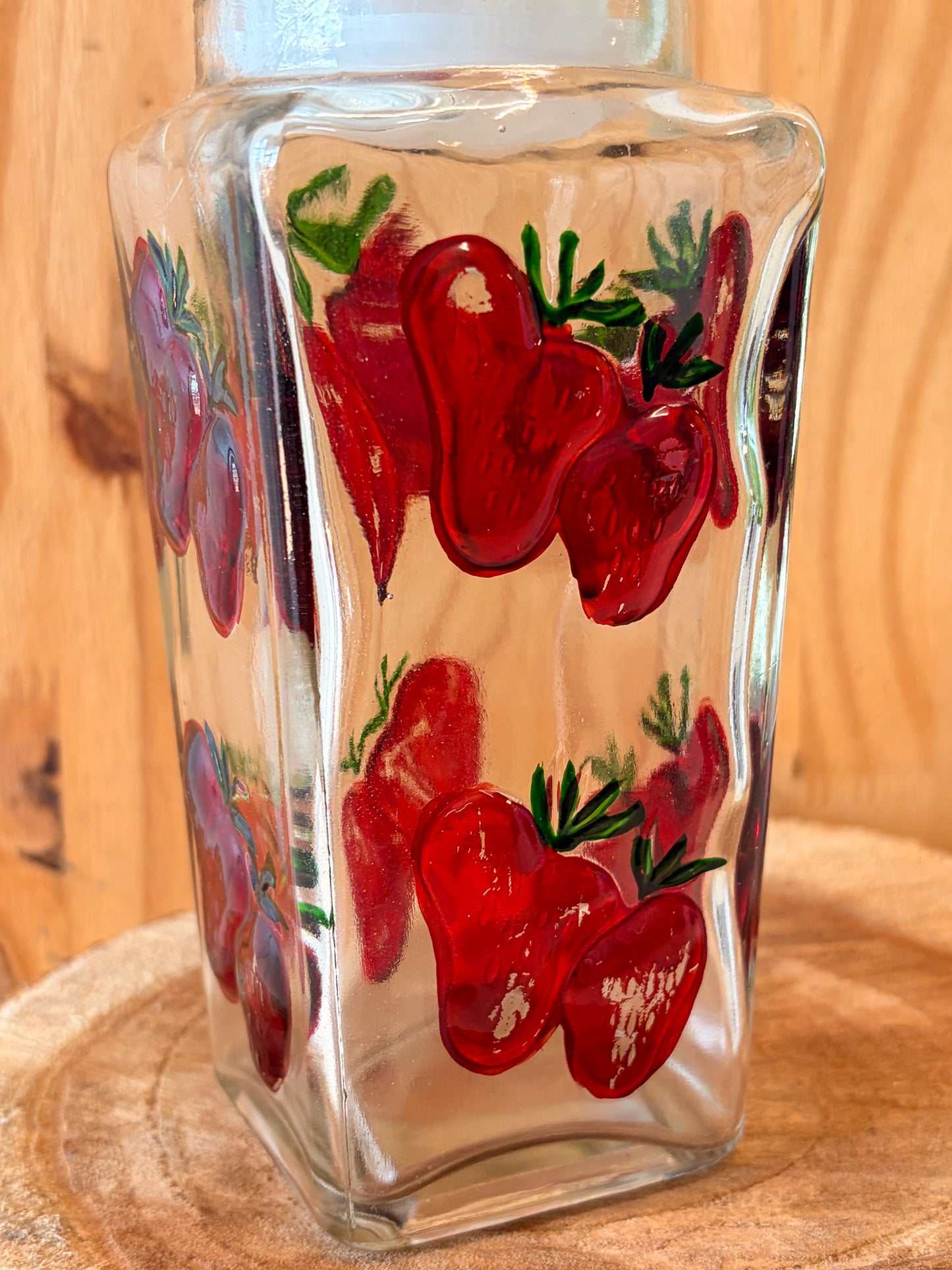 Little Painted Strawberry Canister (Local Pick Up Only)