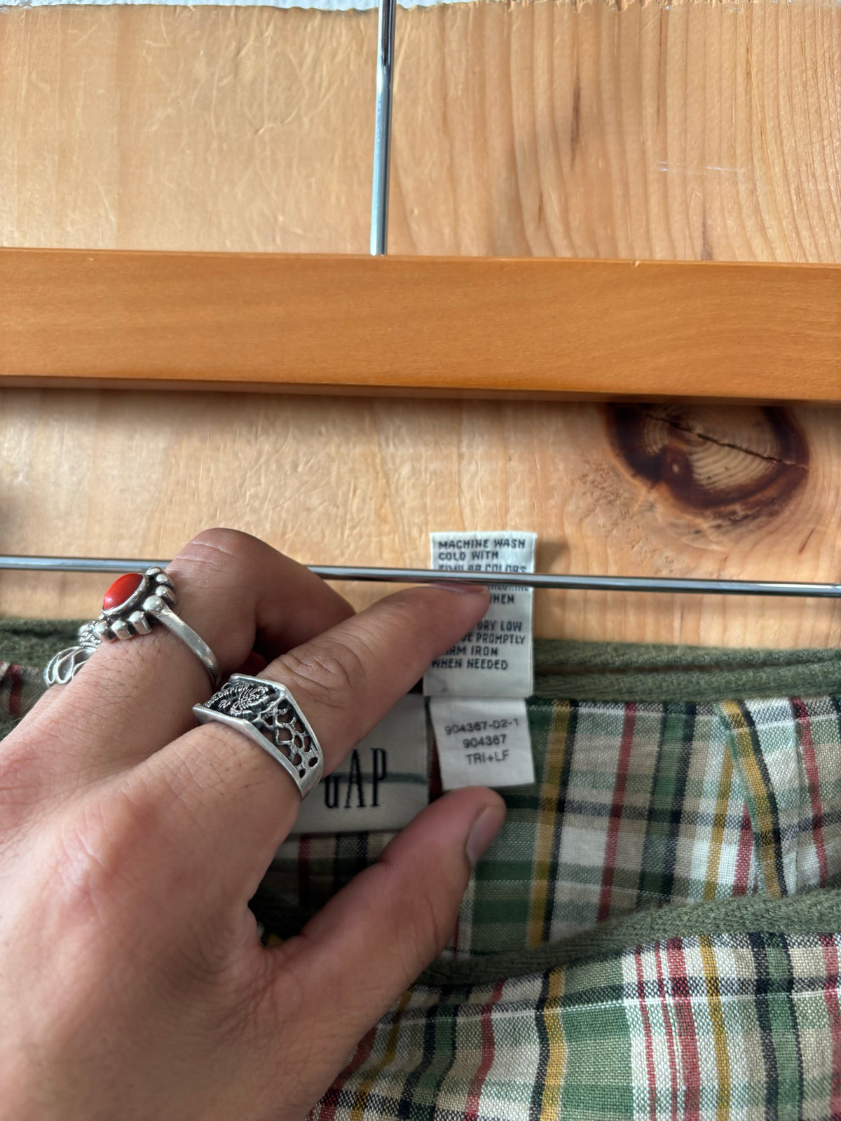 Y2K Plaid Gap Wrap Skirt : S