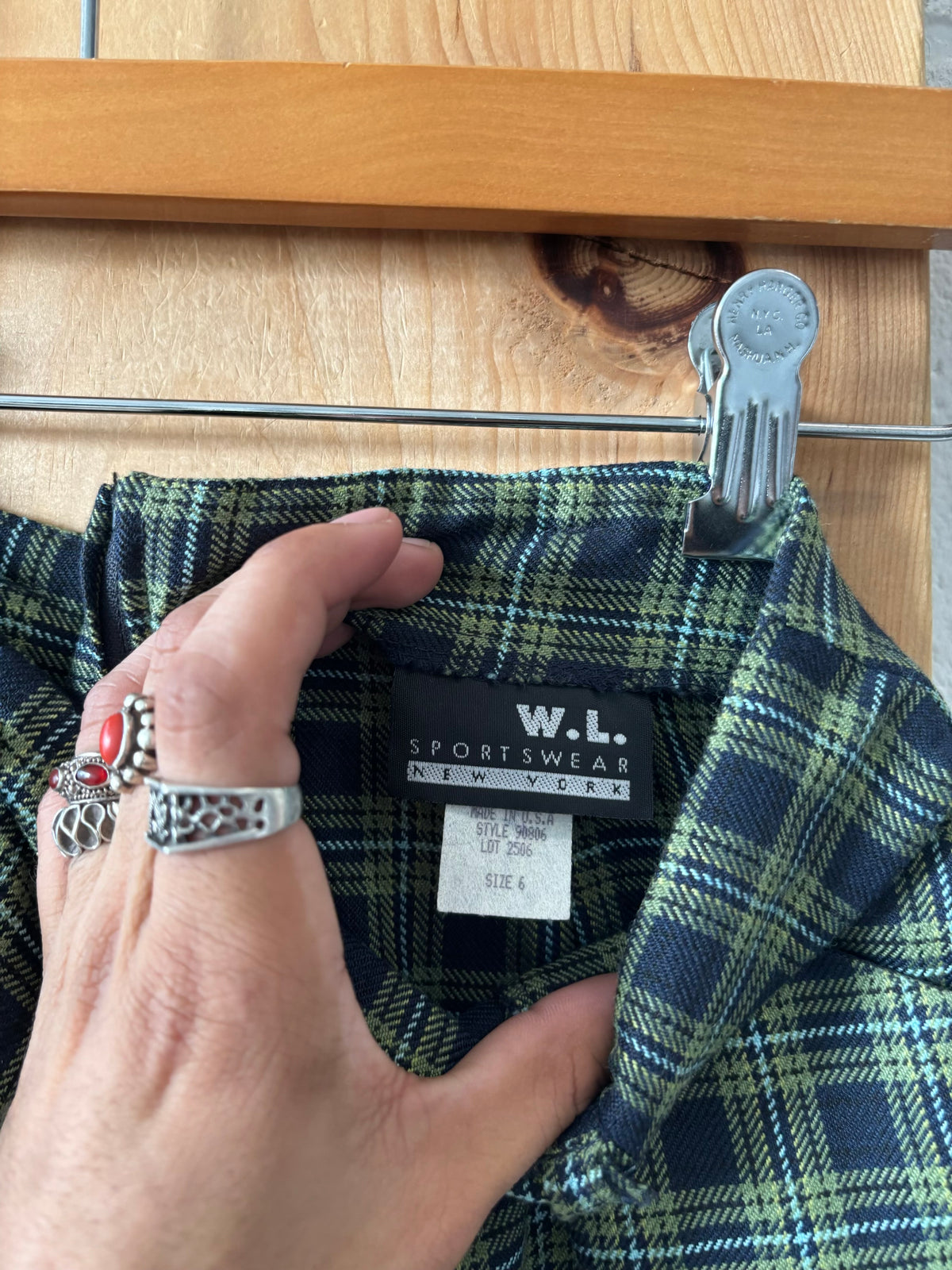 Vtg Plaid Skirt : 6