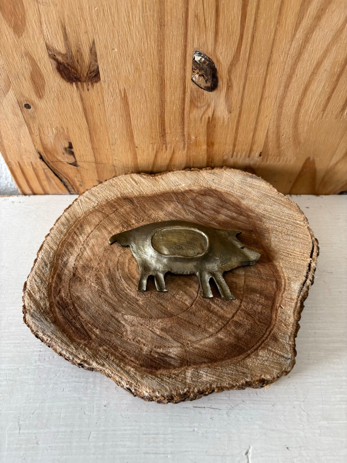 Pig Trinket Dish : 4”