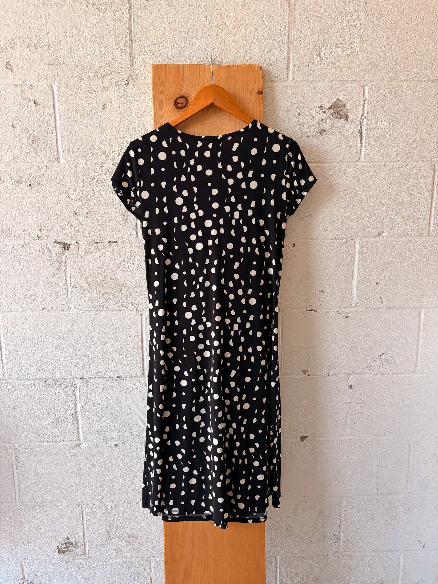 Black & White Polka Dot Dress : L