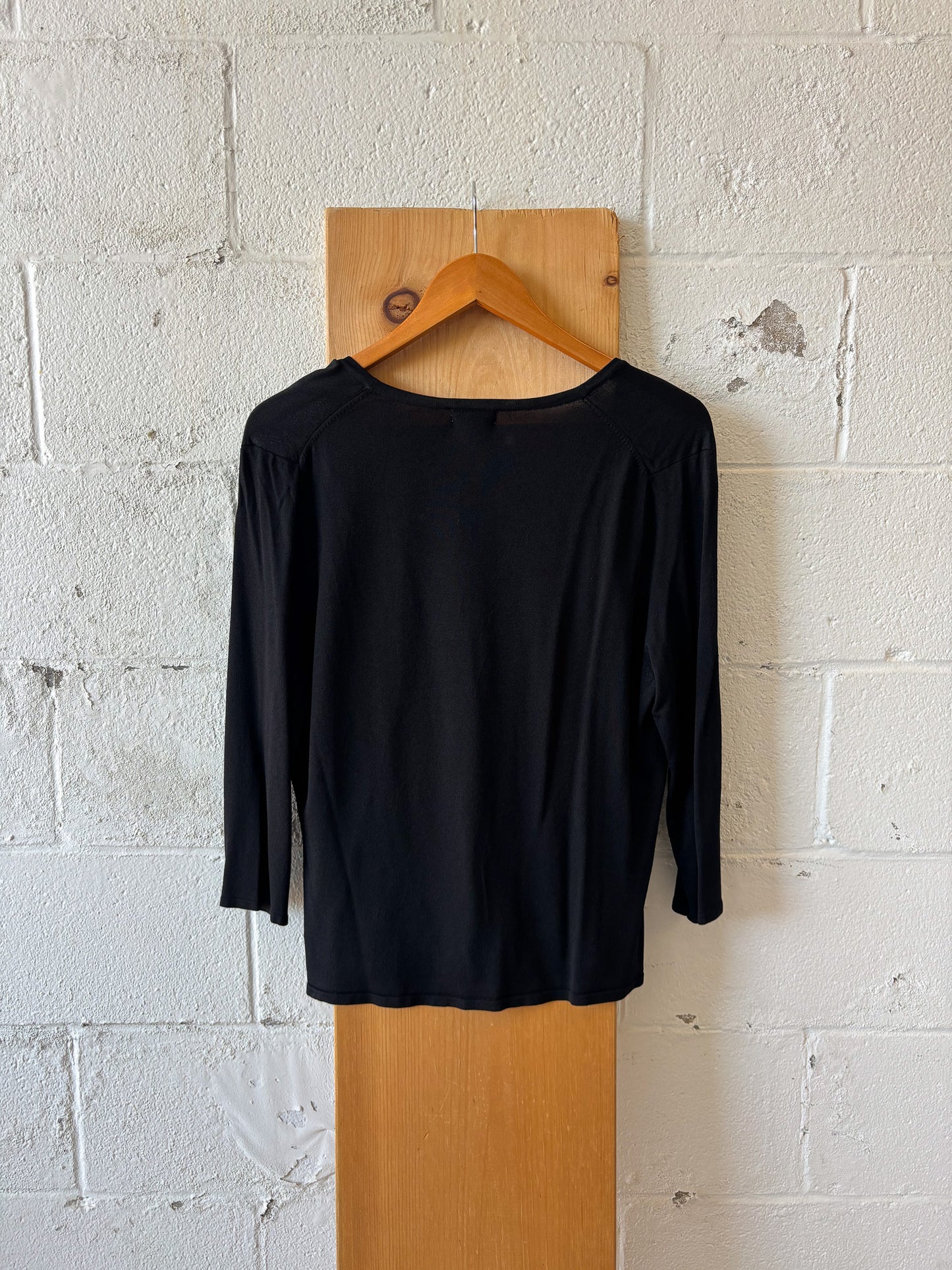 Classic Black Cardigan : L