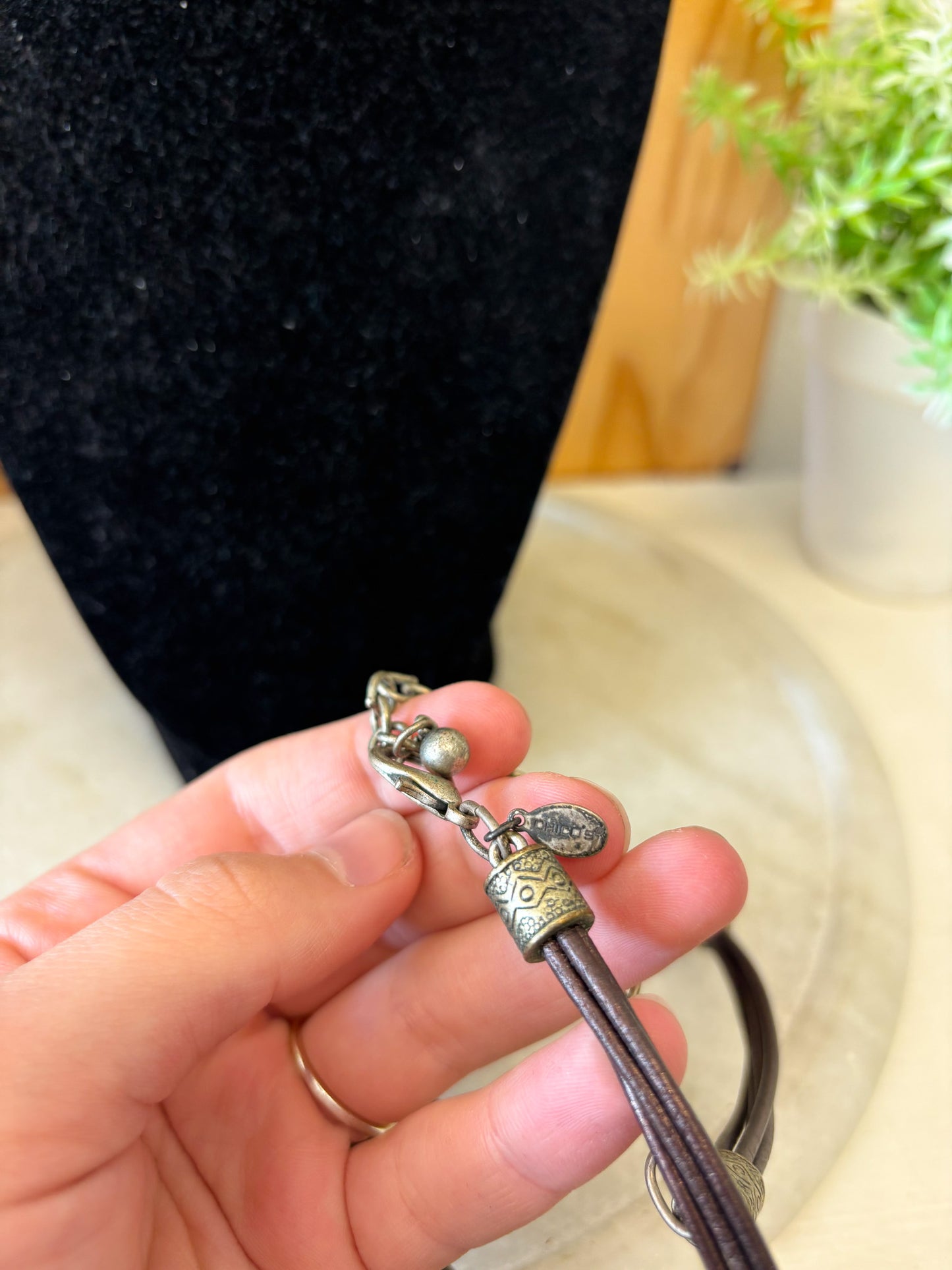 Chunky Beaded Rope Necklace