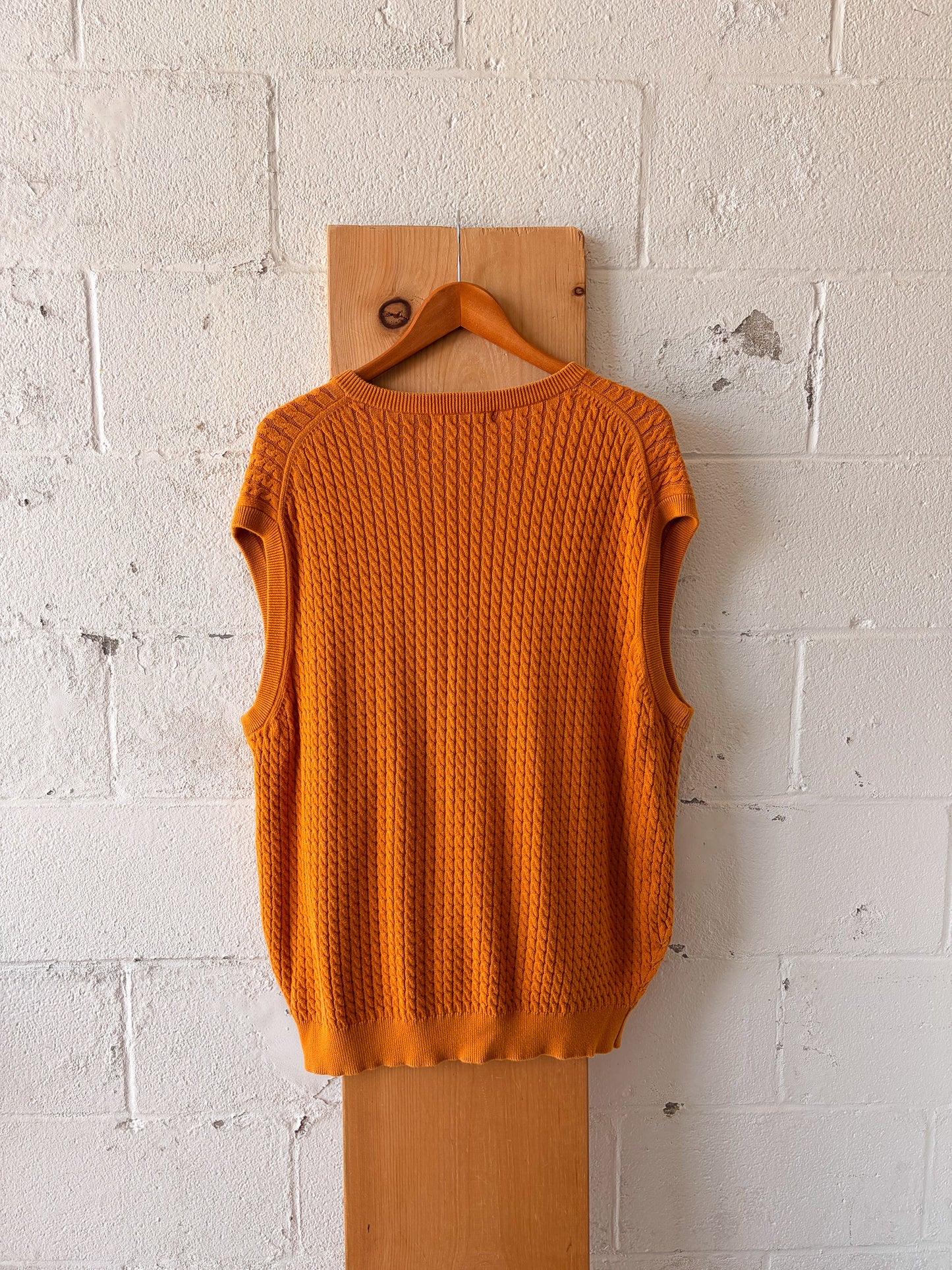 Mustard Sweater Vest : 2XL