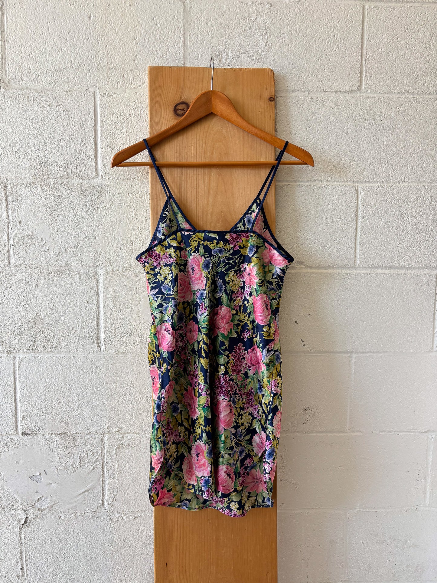 Vtg Floral Slip Dress : S