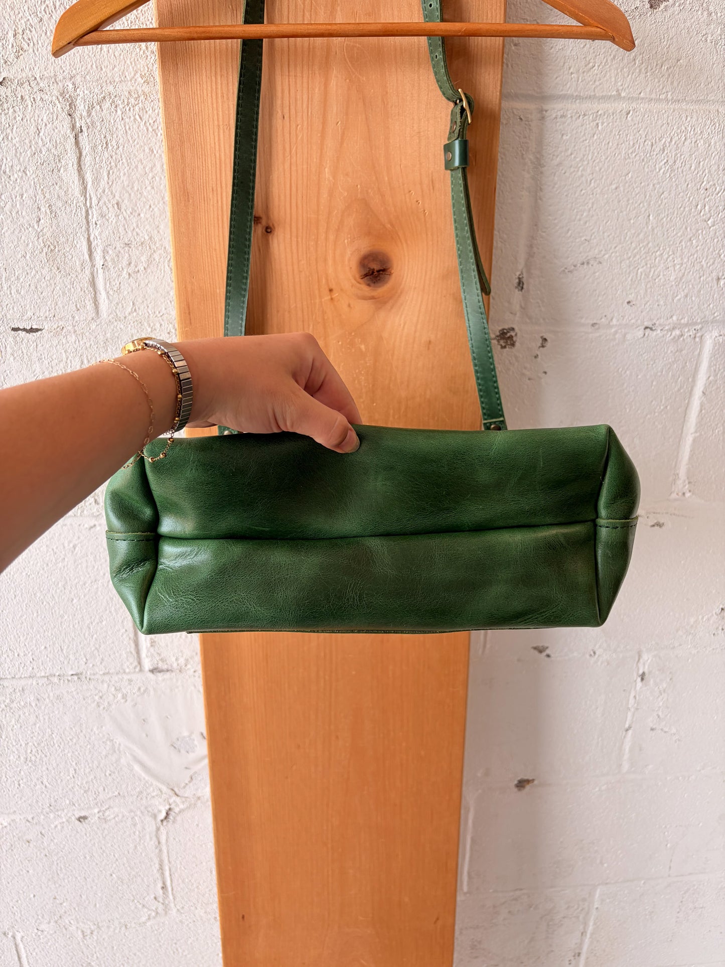 Portland Leather Green Tote Bag & Wallet (Local Pick Up Only)