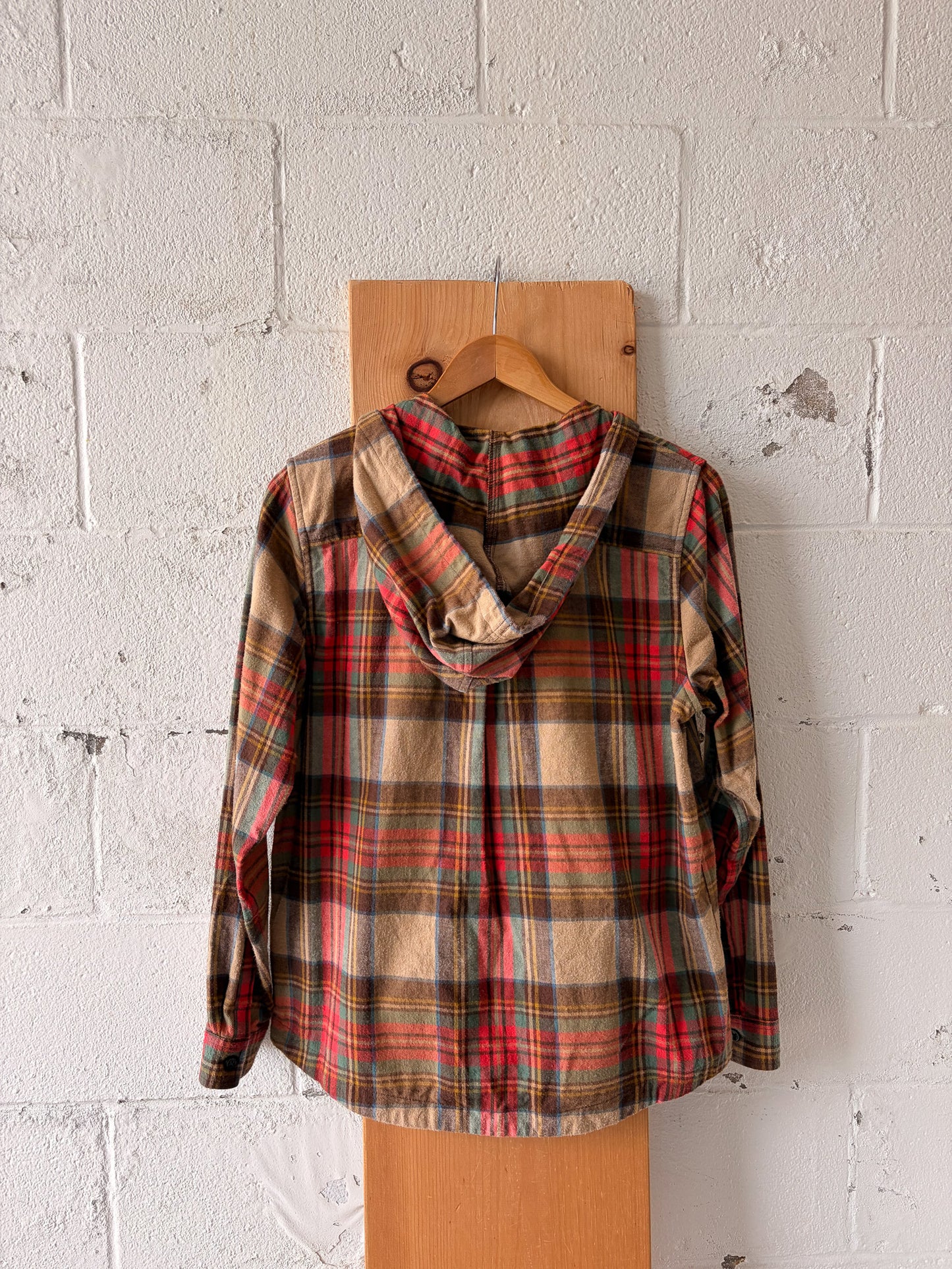 Plaid L.L Bean Zip Up Hoodie : S