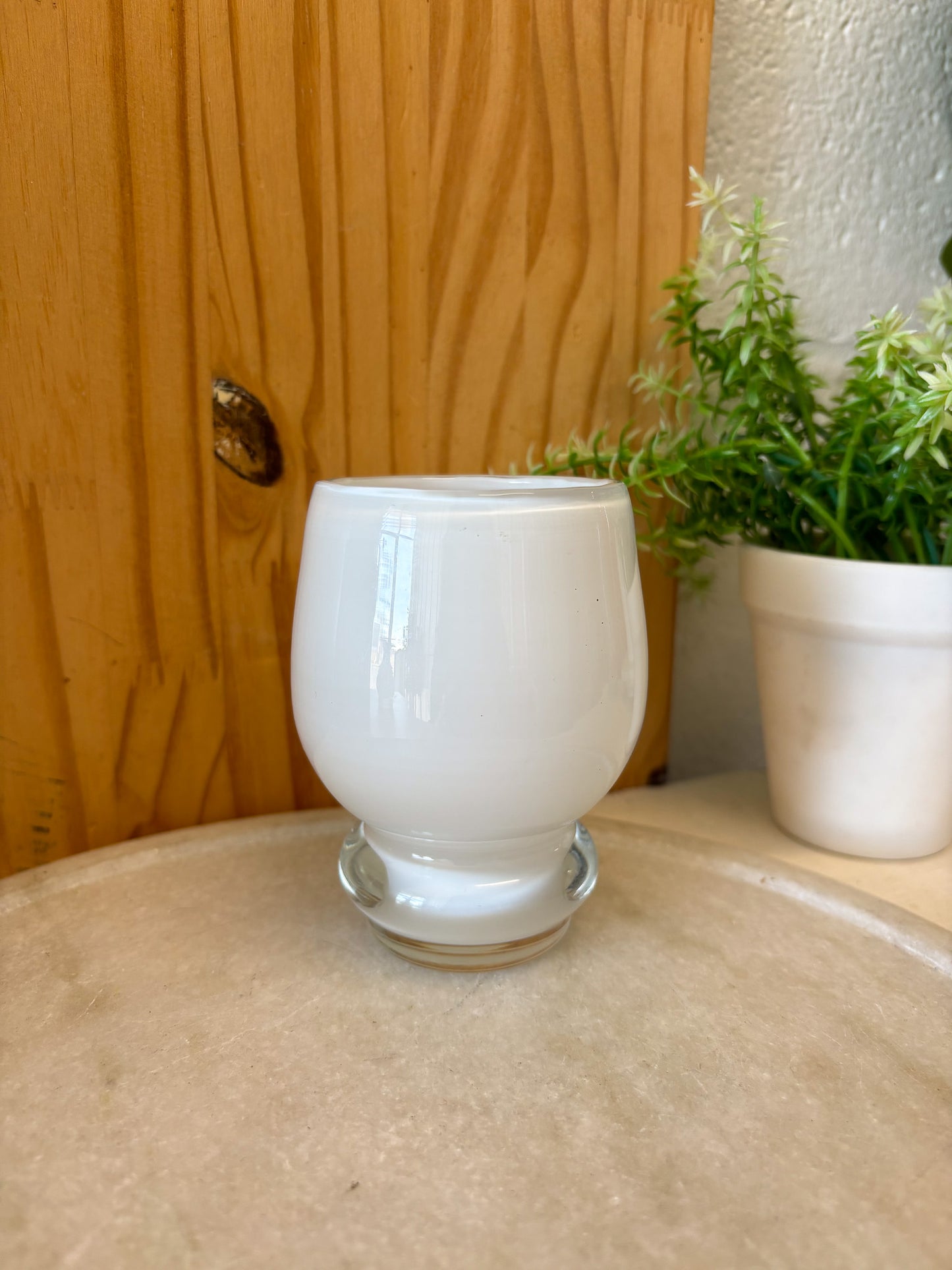 Pair of Mini White Vases (Local Pick Up Only)