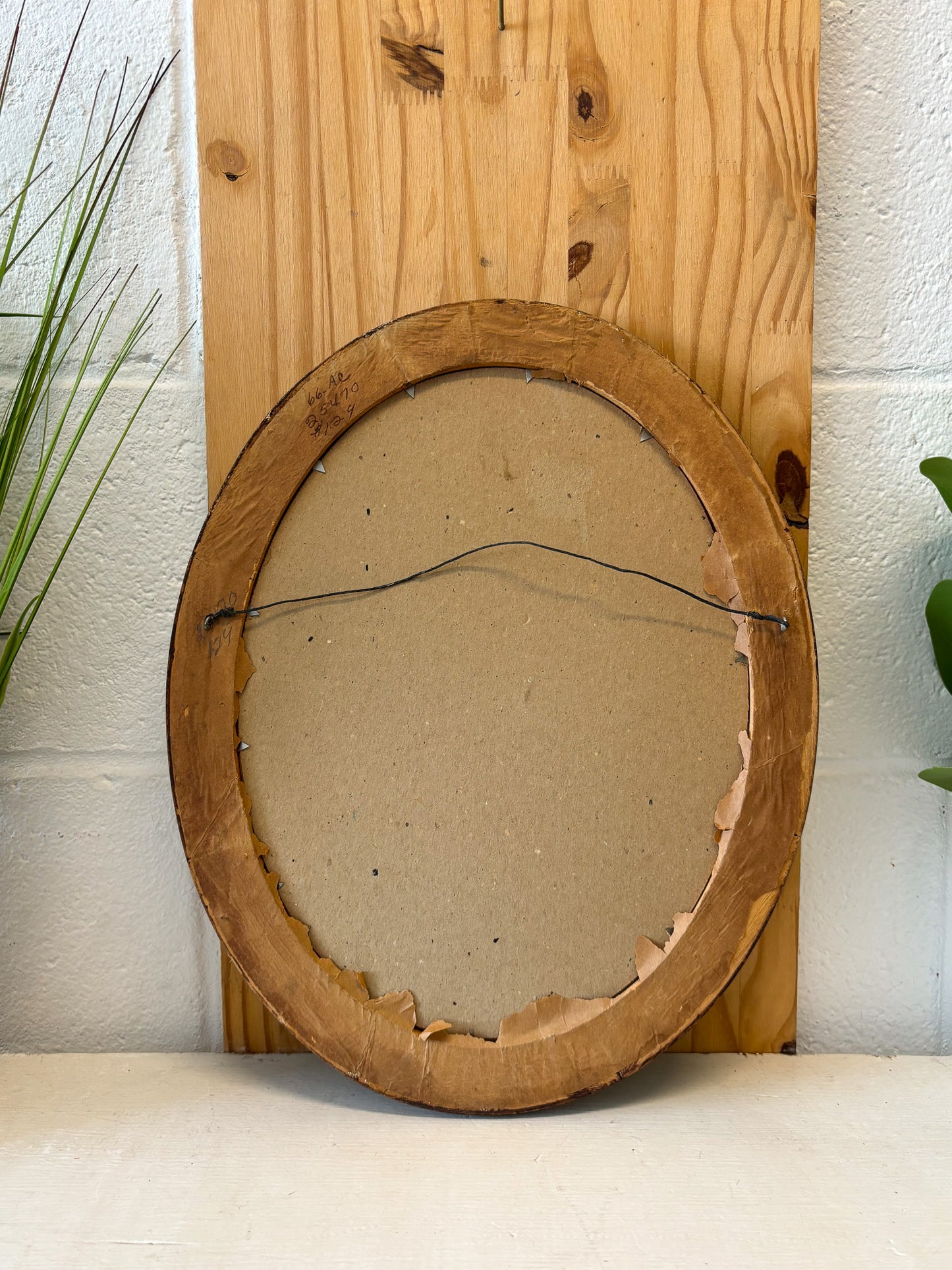 Vtg Pair of Oval La Mode Illustree Prints (Local Pick Up Only)