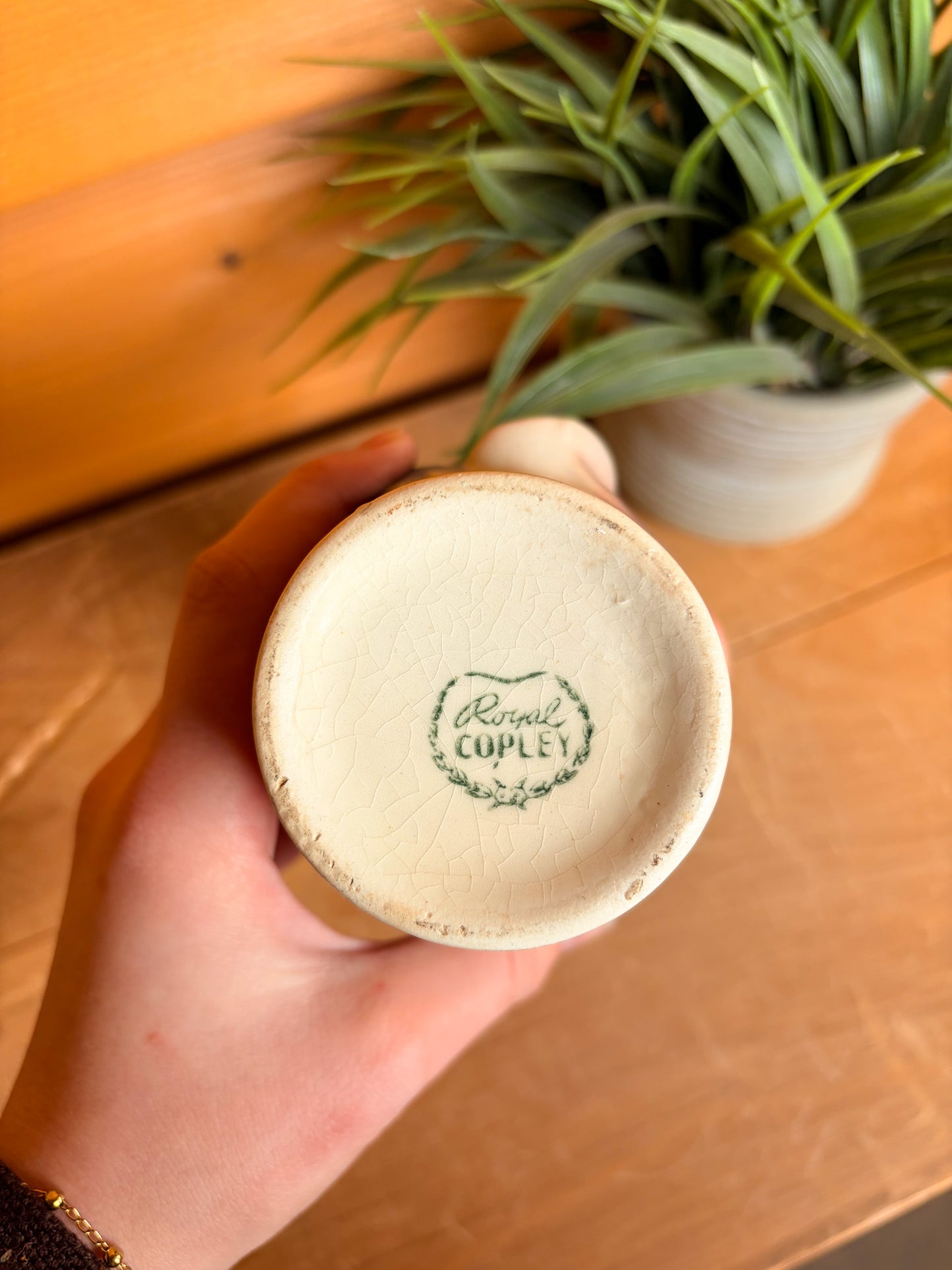 Vtg Royal Copley Floral Vase (Local pick Up Only)