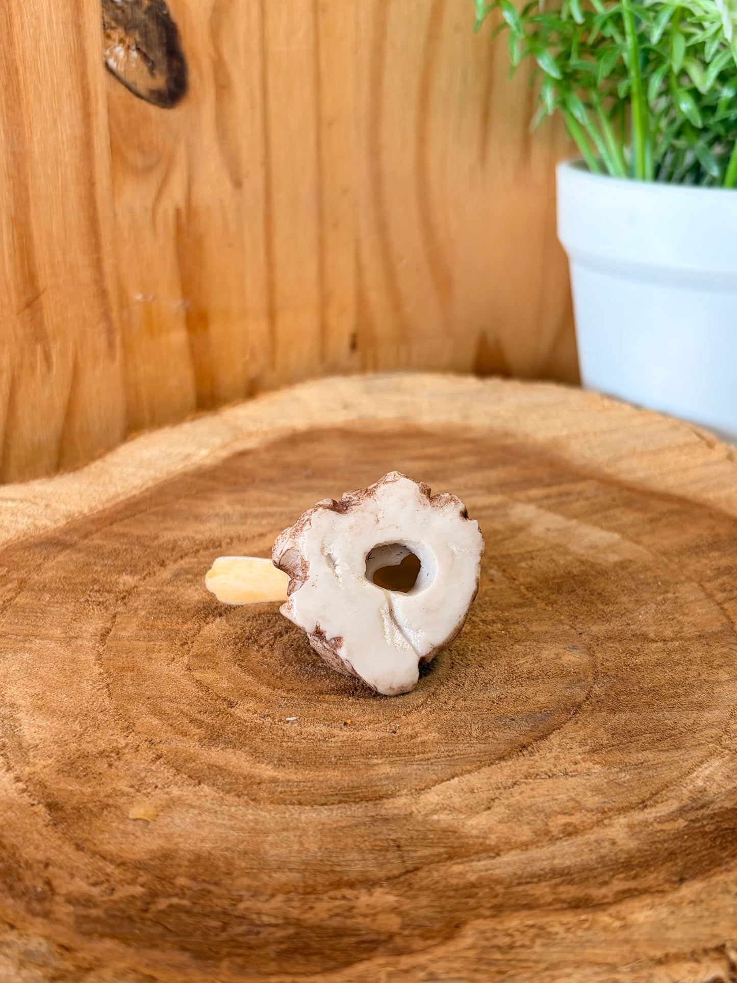 Vtg Little Bird On A Stump